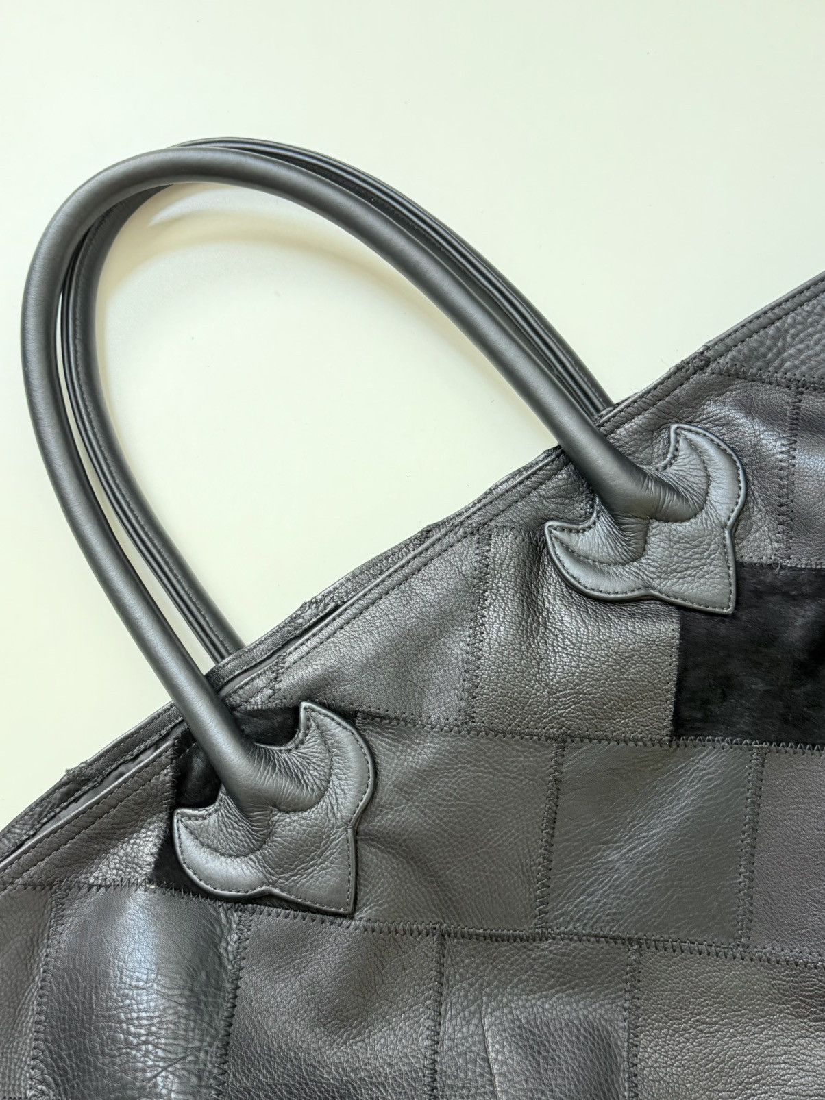Chrome Hearts Cemetery Cross Patch Double Snap Tote Bag Size ONE SIZE - 7 Thumbnail