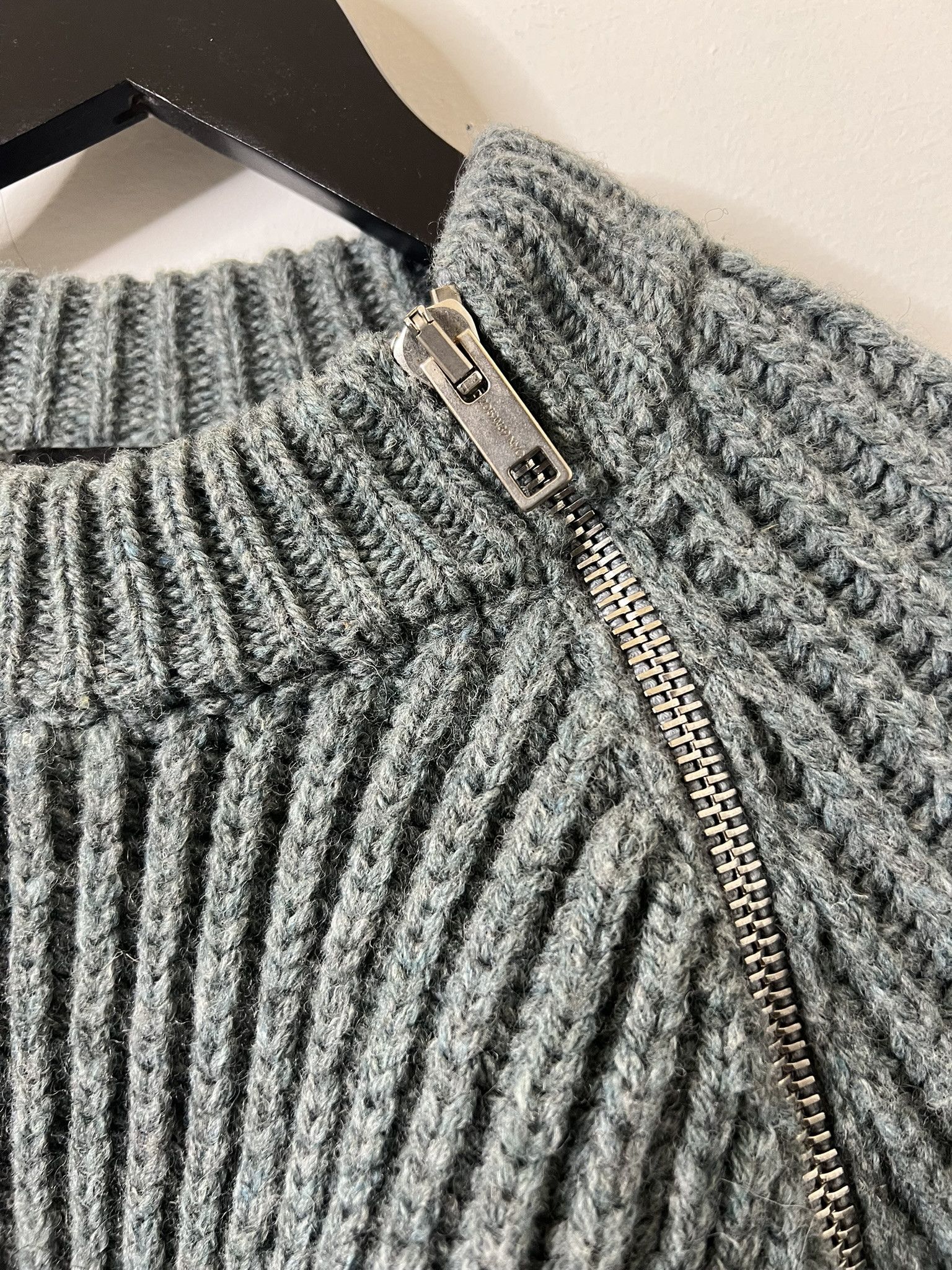 Calvin Klein 205W39NYC CK205W39NYC Green Zipper Sweater sz M Size US M / EU 48-50 / 2 - 2 Thumbnail