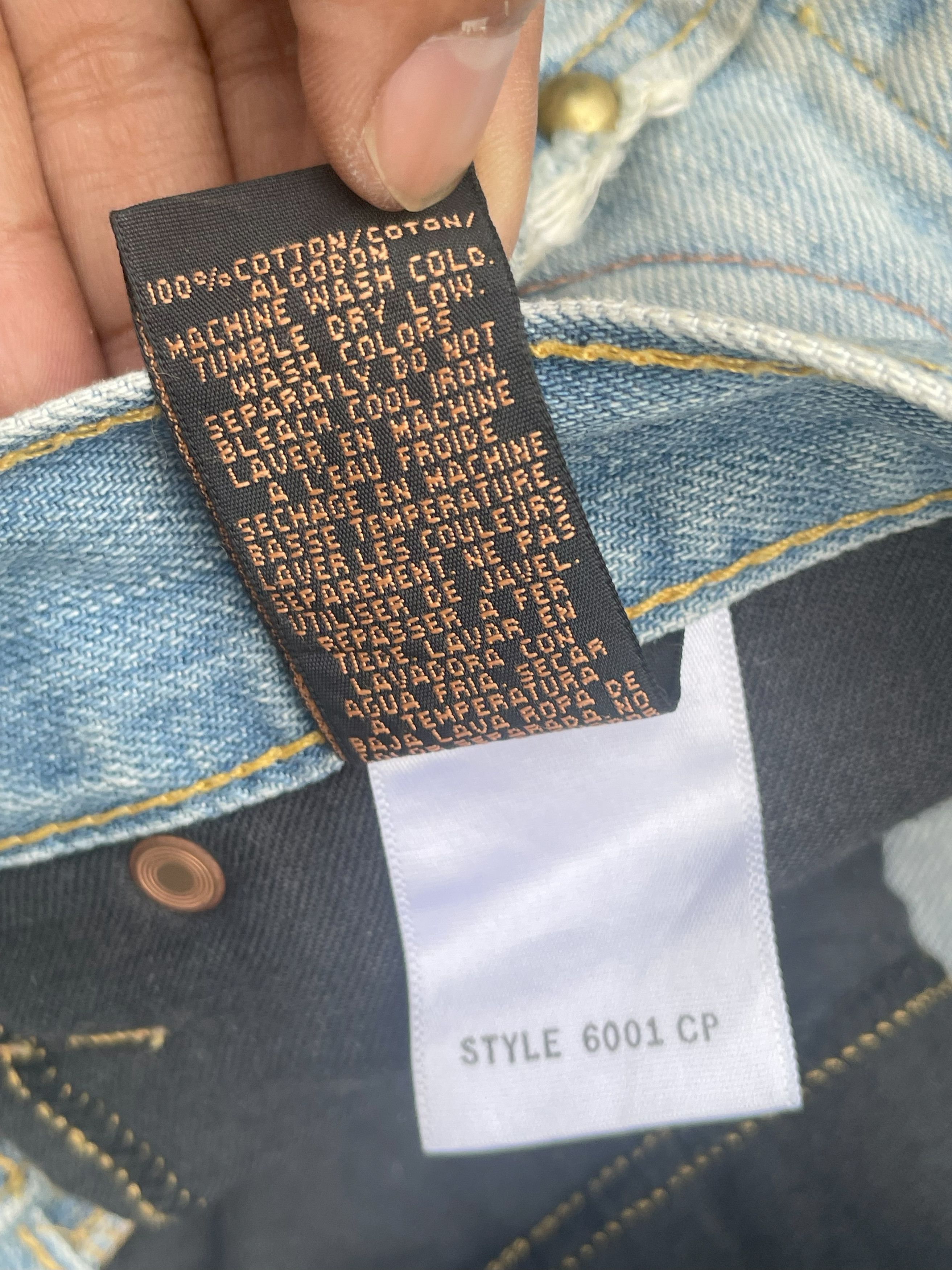 Designer Vintage People For Peace Distresed Denim Size US 40 / EU 56 - 12 Thumbnail