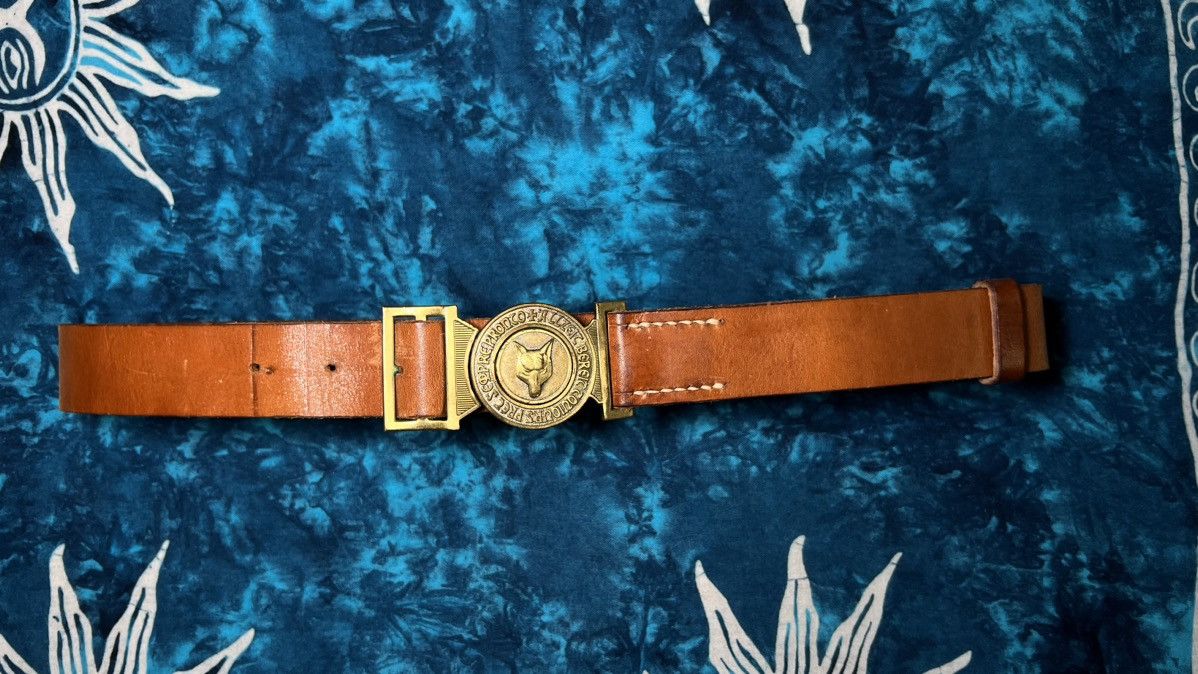 Vintage Avant Garde Swiss Scout Brown Vintage Leather belts Y2K Size 26 - 22 Thumbnail