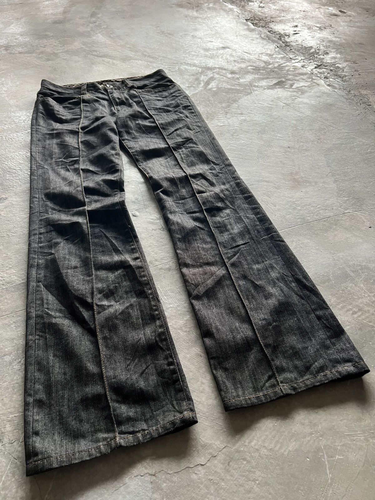 If Six Was Nine flare pleated nicole club for men denim rare design Size US 29 - 12 Thumbnail