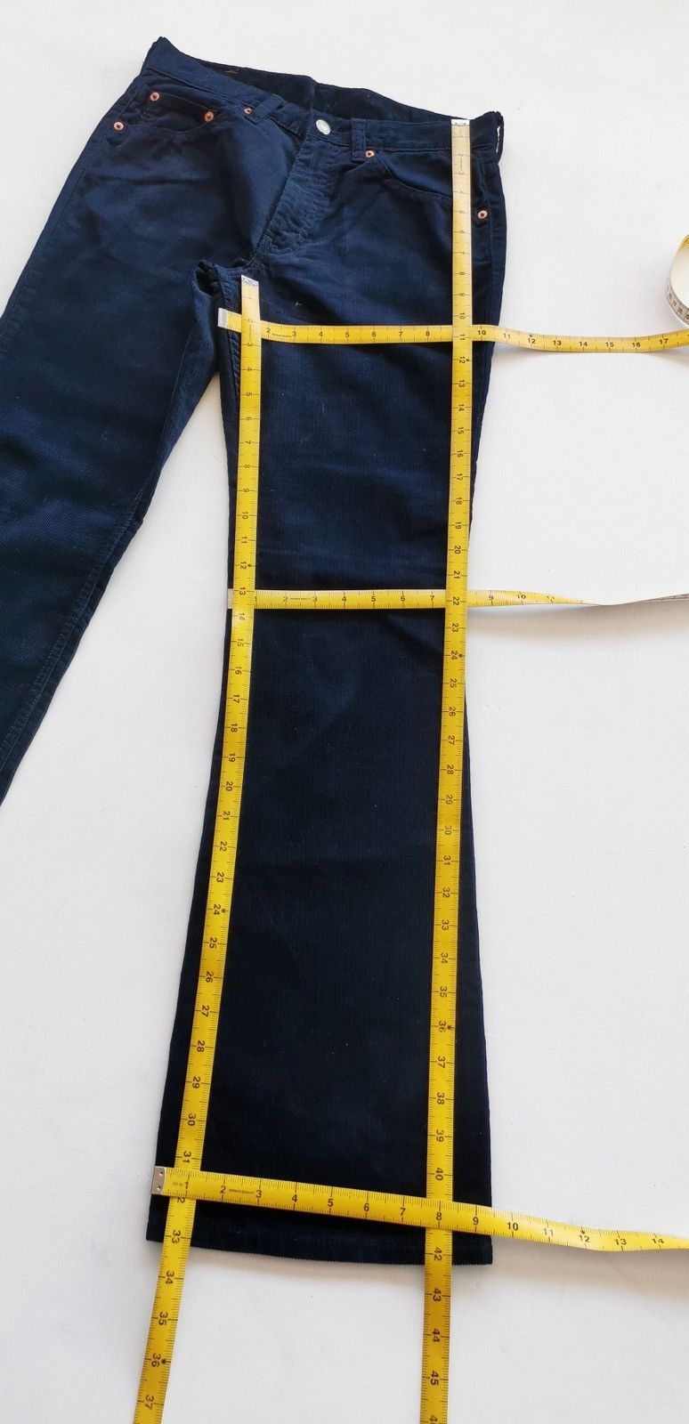 Levi's Vintage Levis 537 Bootcut Flared Dark Blue Corduroy Jeans Size US 30 / EU 46 - 11 Thumbnail