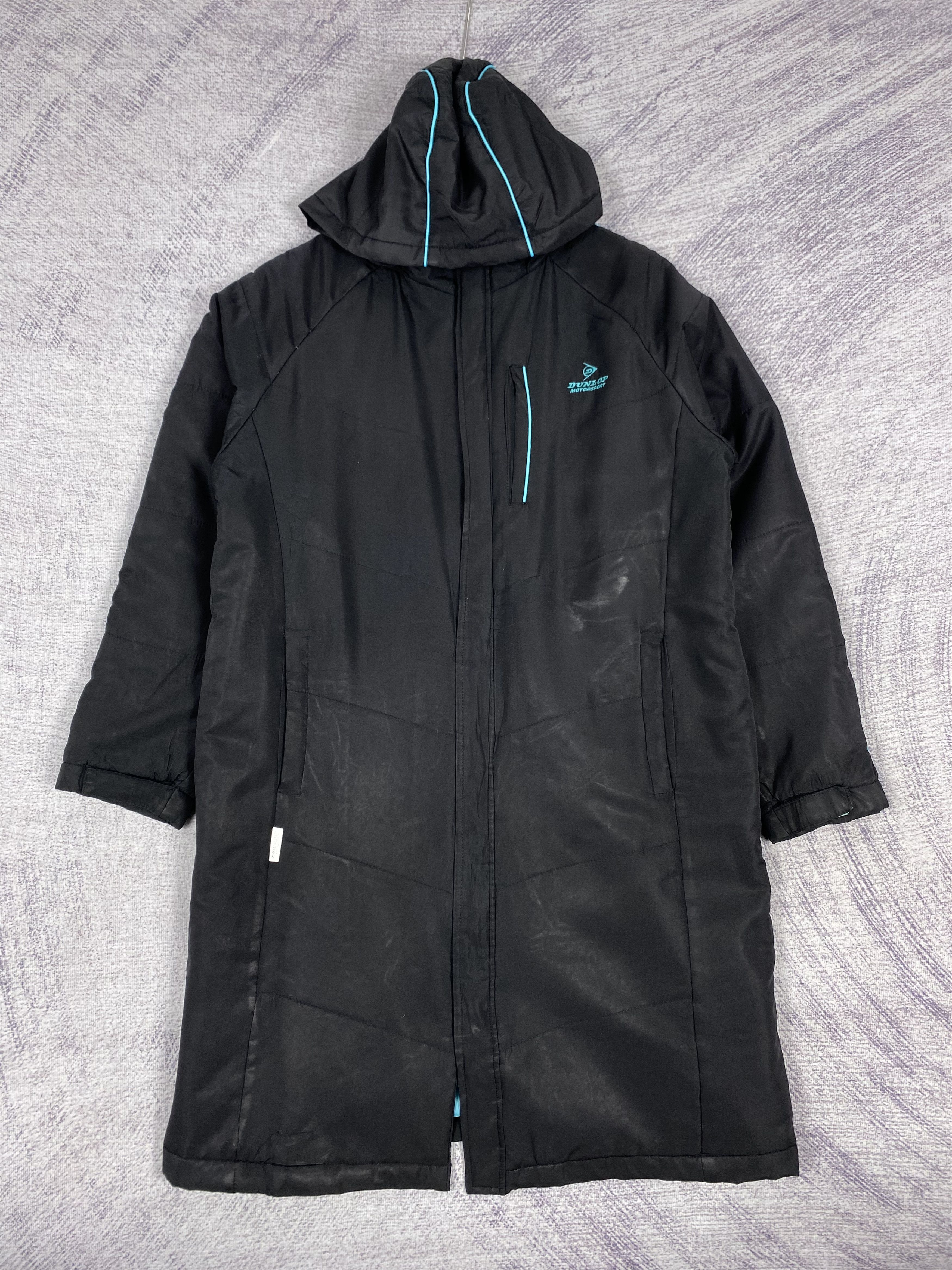 Dunlop Vintage Dunlop Hoodie Zip Up Sportwear Jacket Size US L / EU 52-54 / 3 - 1 Thumbnail