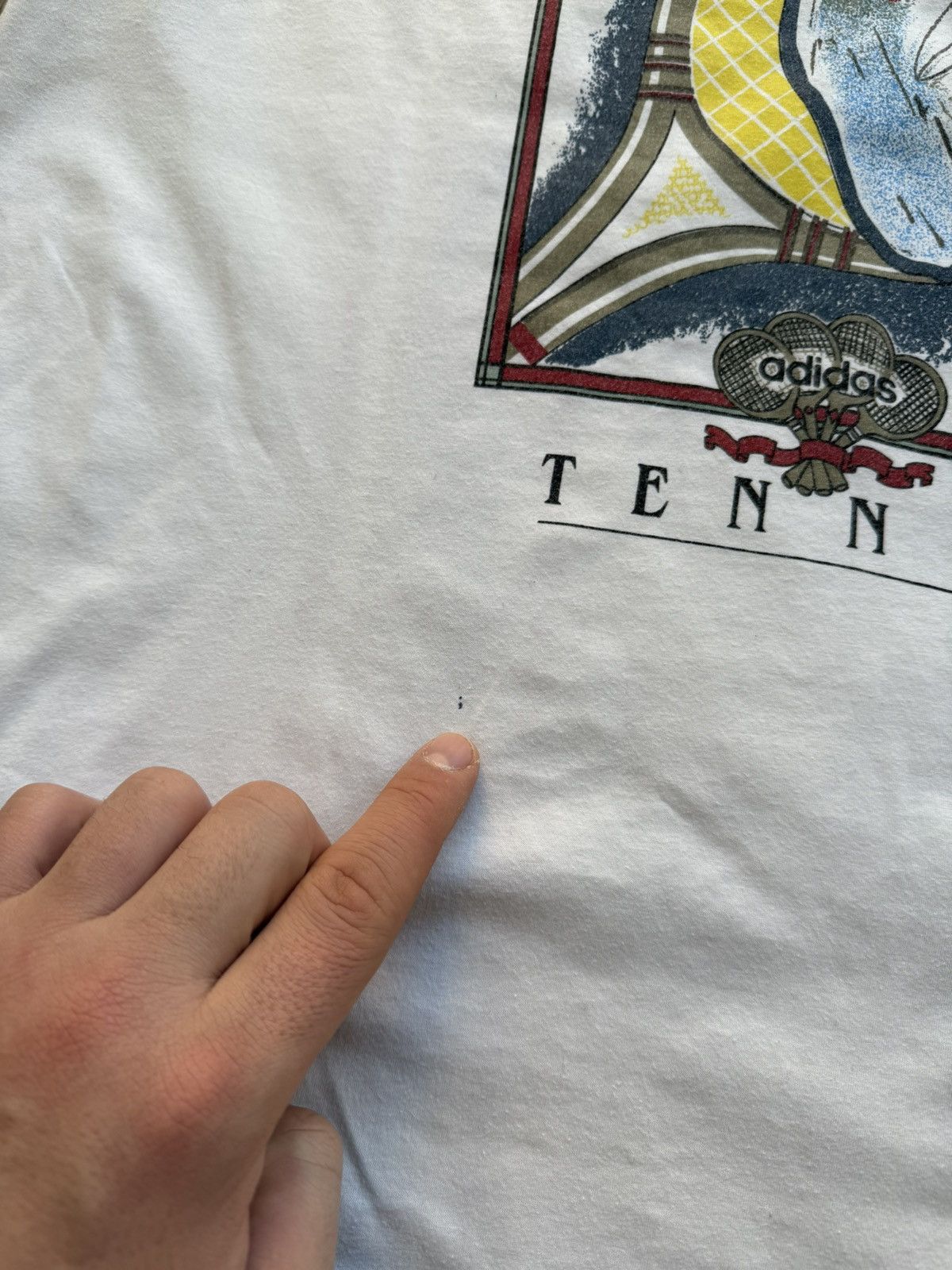 Adidas Vintage 90s Adidas Classic Tennis Polo T-Shirt Size US XL / EU 56 / 4 - 3 Thumbnail