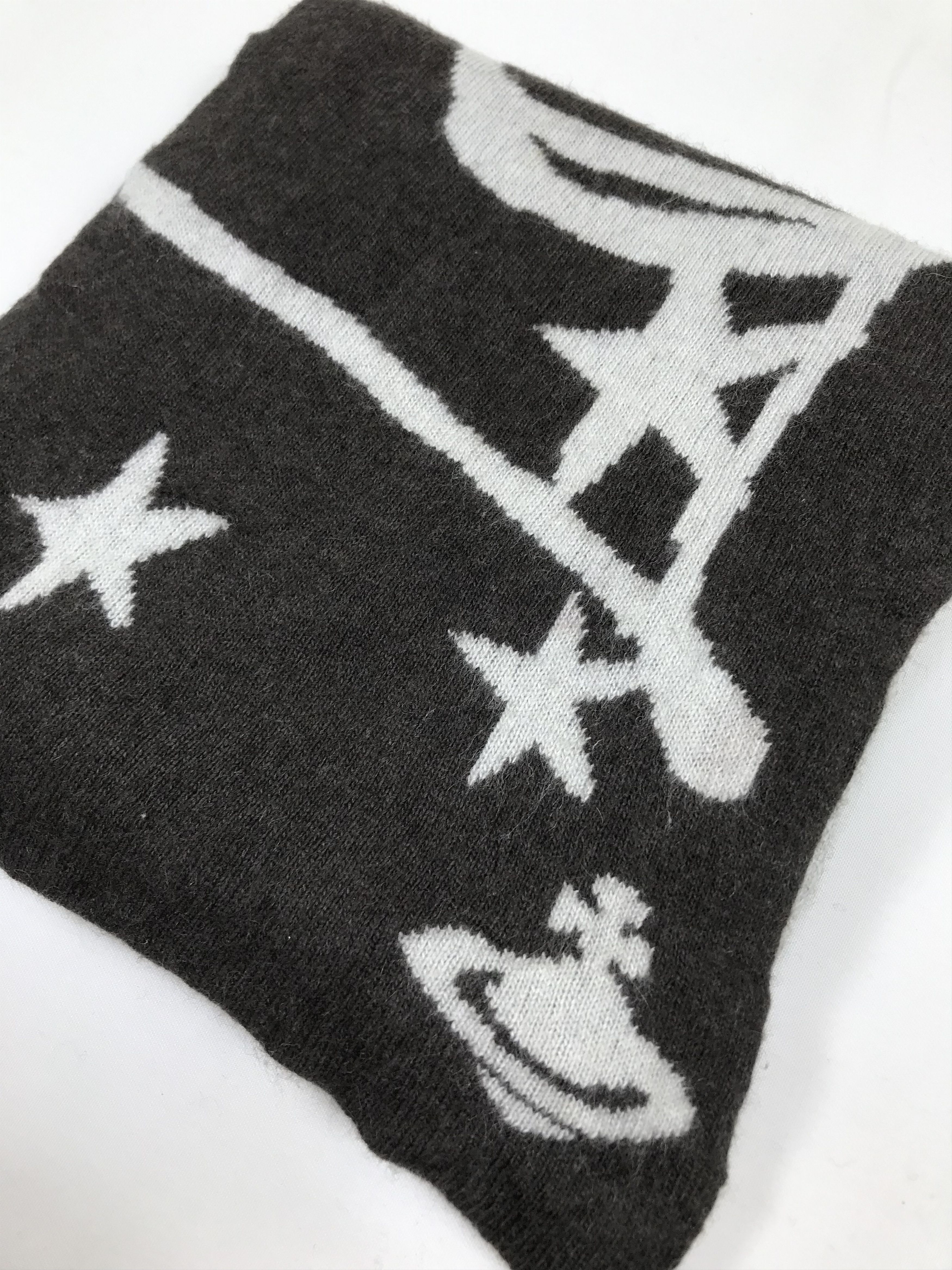Vivienne Westwood Black Out Scarf / Muffler / Wool