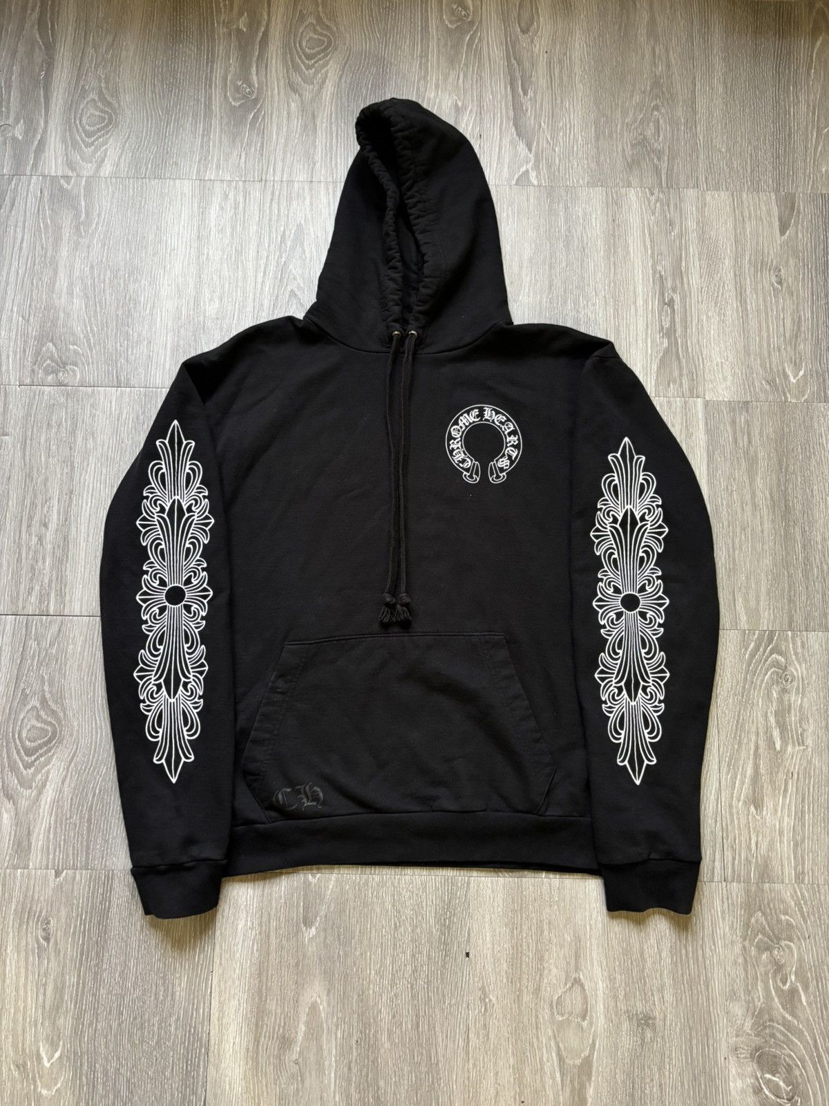 Chrome Hearts Chrome Hearts Floral Black Pullover Hoodie Size US L / EU 52-54 / 3 - 1 Thumbnail