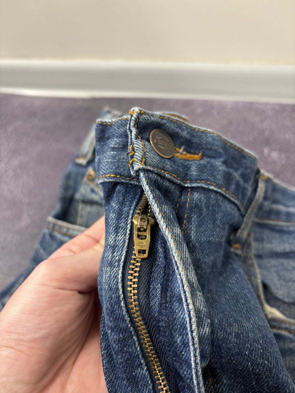 Dickies Vintage Dickies USA Faded Blue Denim Hype Work Baggy Jeans Size US 36 / EU 52 - 12 Thumbnail