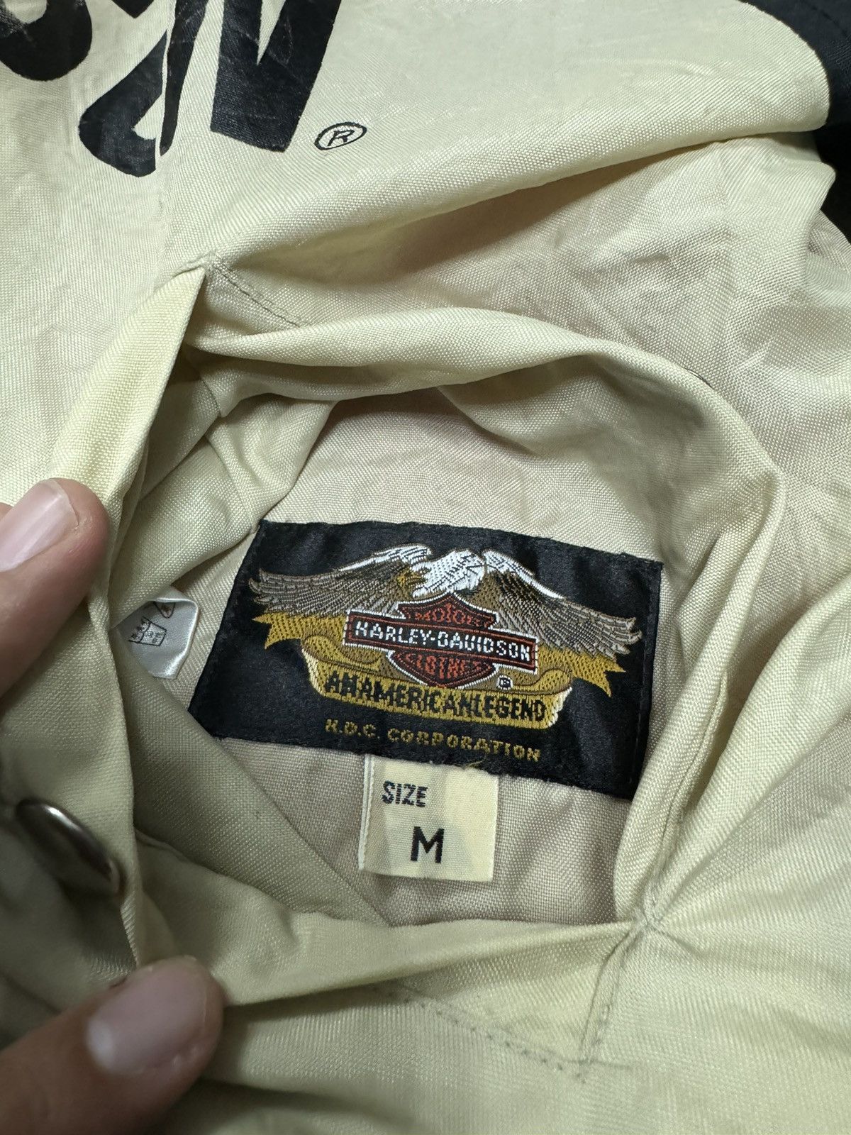 Harley Davidson × Vintage VINTAGE HARLEY DAVIDSON REVERSIBLE BOMBER JACKET Size US M / EU 48-50 / 2 - 8 Thumbnail