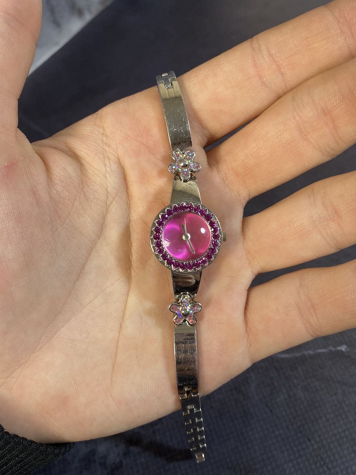 Vintage Elegant Pink Dial Watch Japanese Brand Size ONE SIZE - 13 Thumbnail