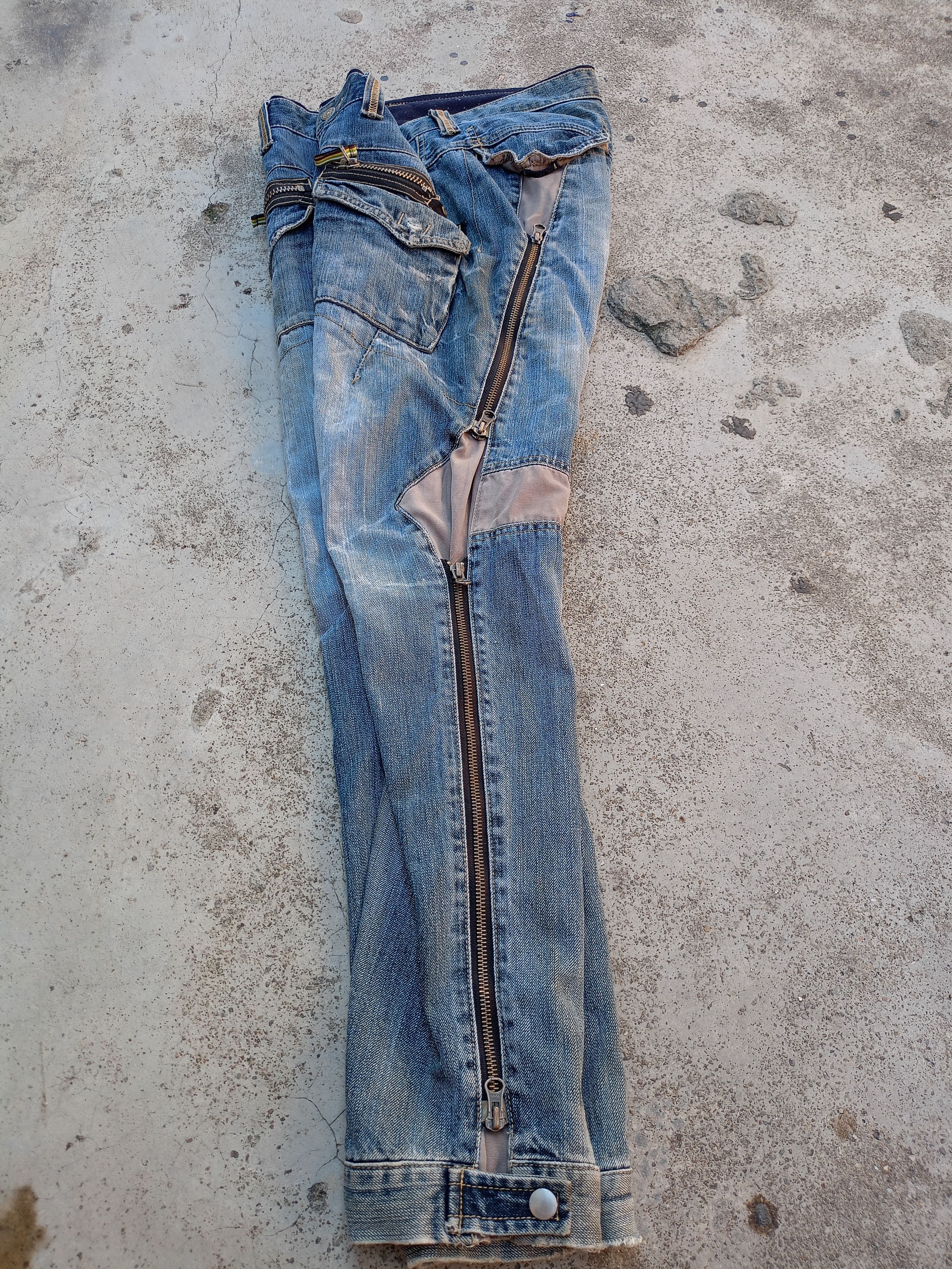Hysteric Glamour 💥 punk distressed ppfm /full zipper super rare 💥 Size US 30 / EU 46 - 16 Thumbnail