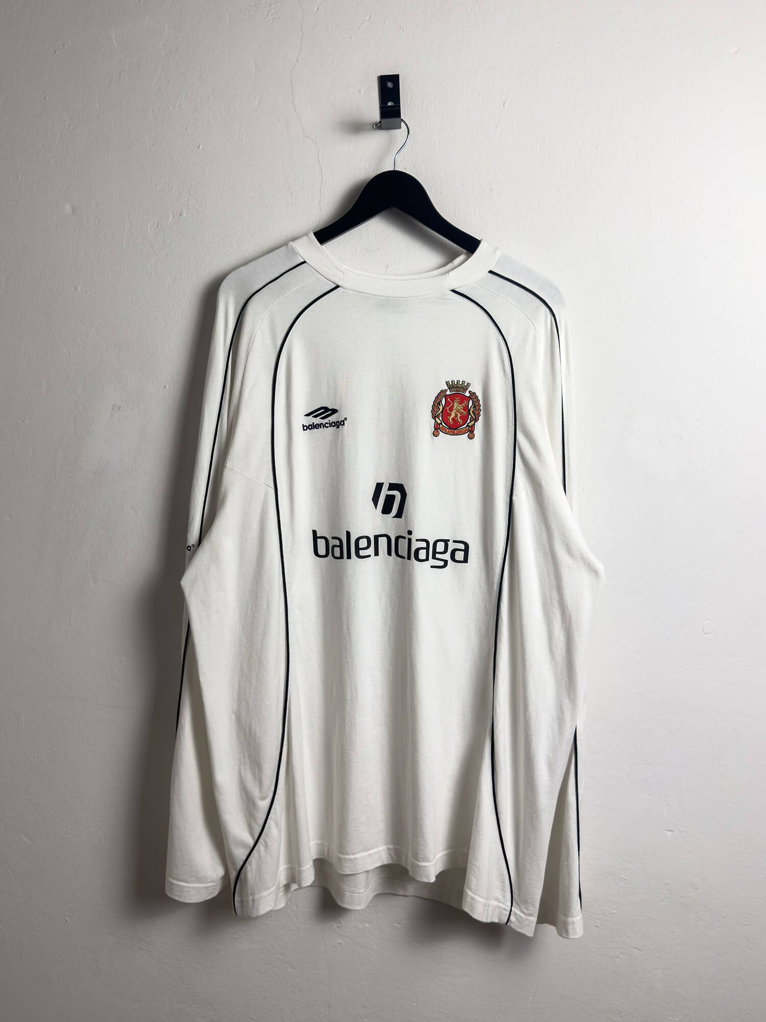 Balenciaga Balenciaga White Soccer Long Sleeve Jersey Tokyo Grailed