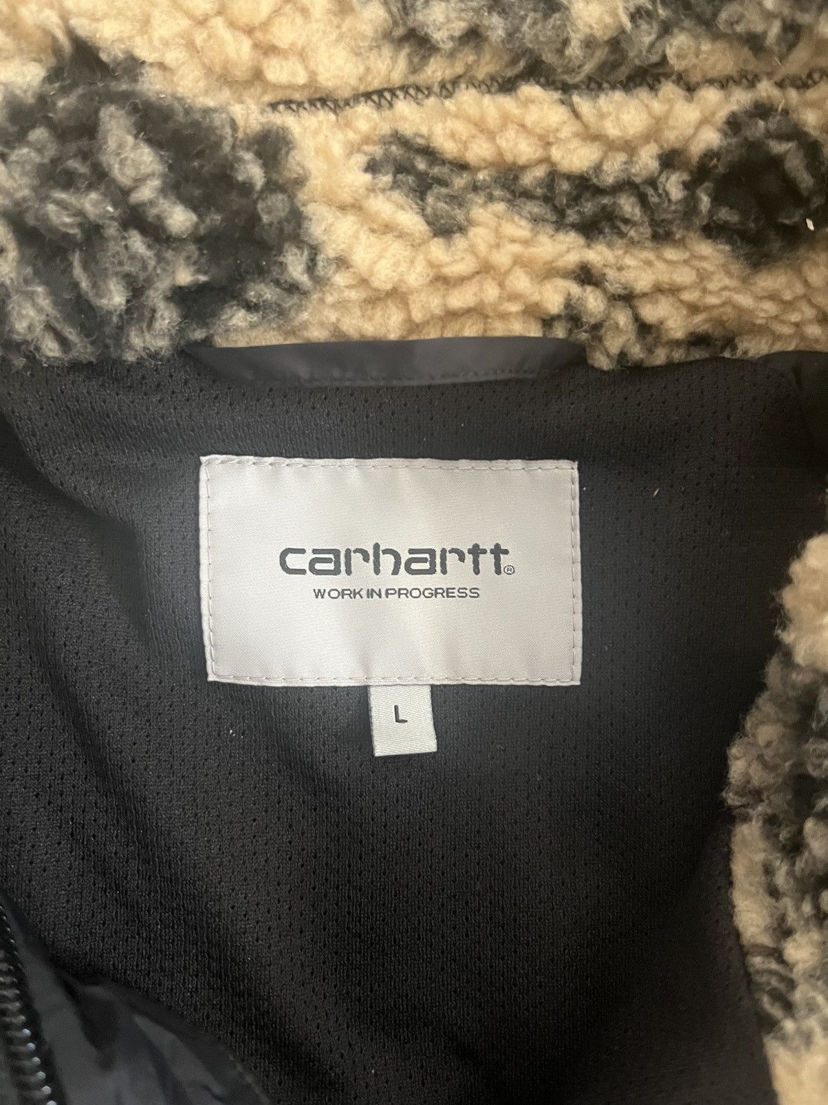 Carhartt Carhartt WIP Prentis Fleece Jacquard Beige size Large Size US L / EU 52-54 / 3 - 4 Thumbnail