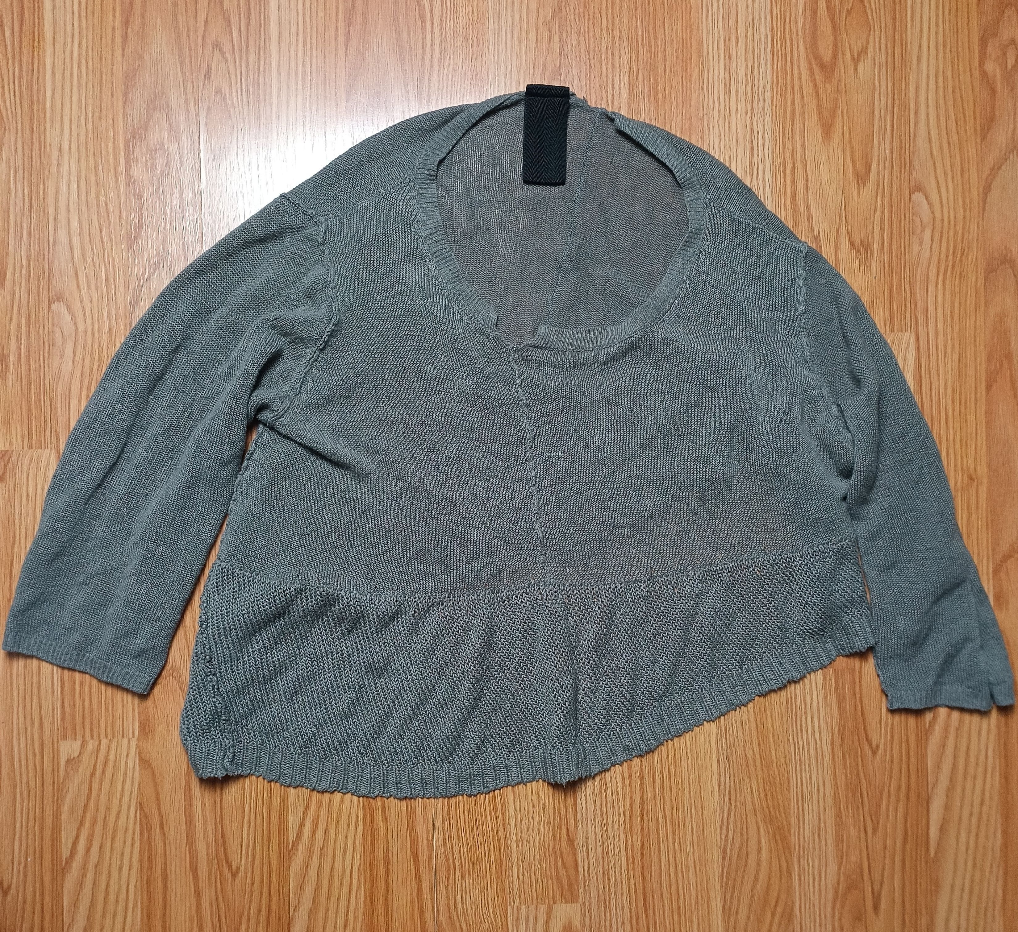 Rundholz RUNDHOLZ Gray Knit Lagenlook Oversized Pullover Sweater M Size M / US 6-8 / IT 42-44 - 6 Thumbnail