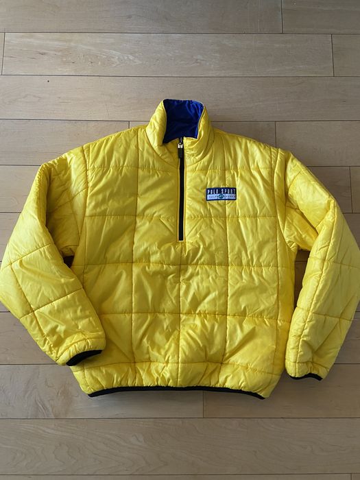 Polo sport puffer jacket hot sale yellow