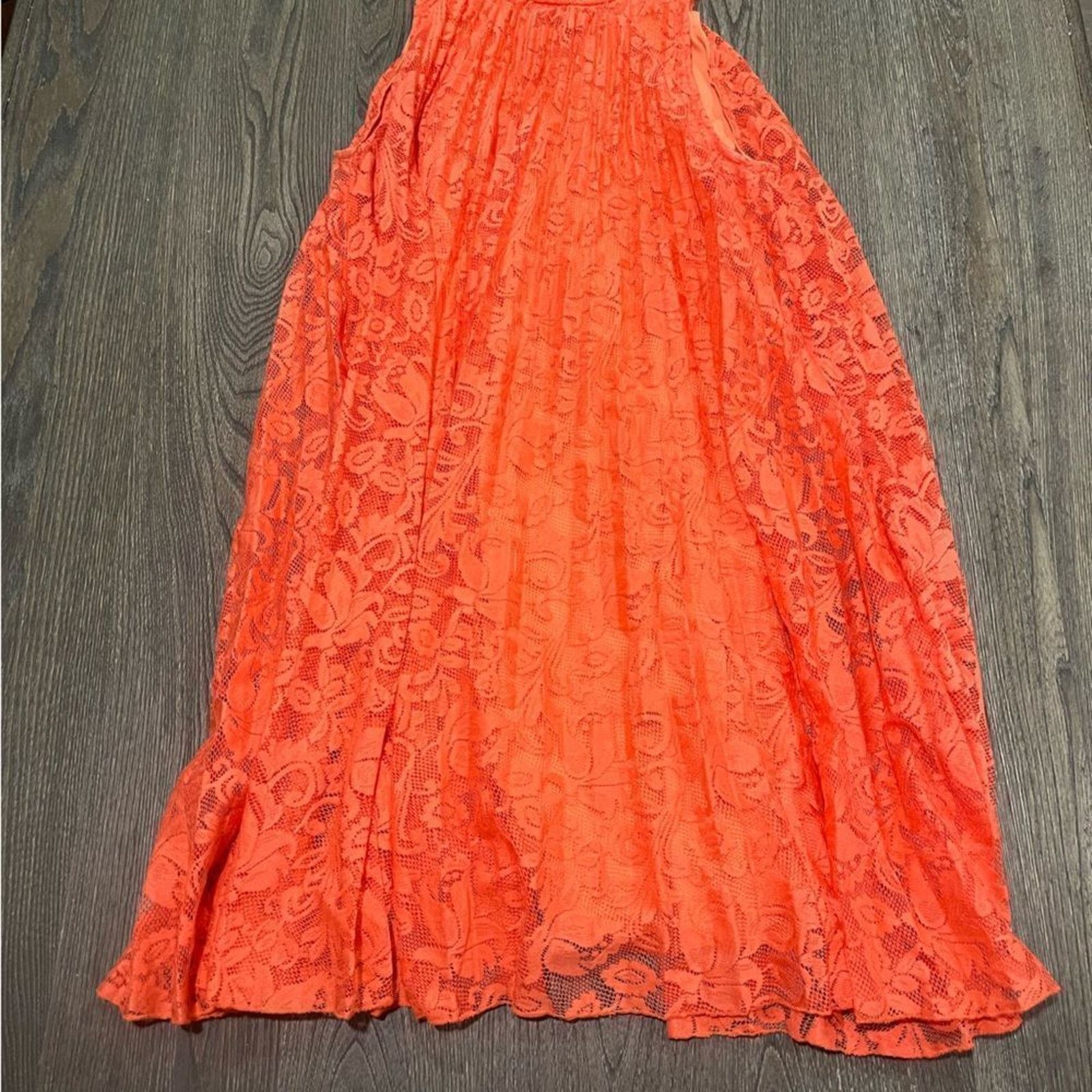 Vintage EST. 1946 Shift Dress Sleeveeless Floral Lace High Neck L Size L / US 10 / IT 46 - 2 Thumbnail