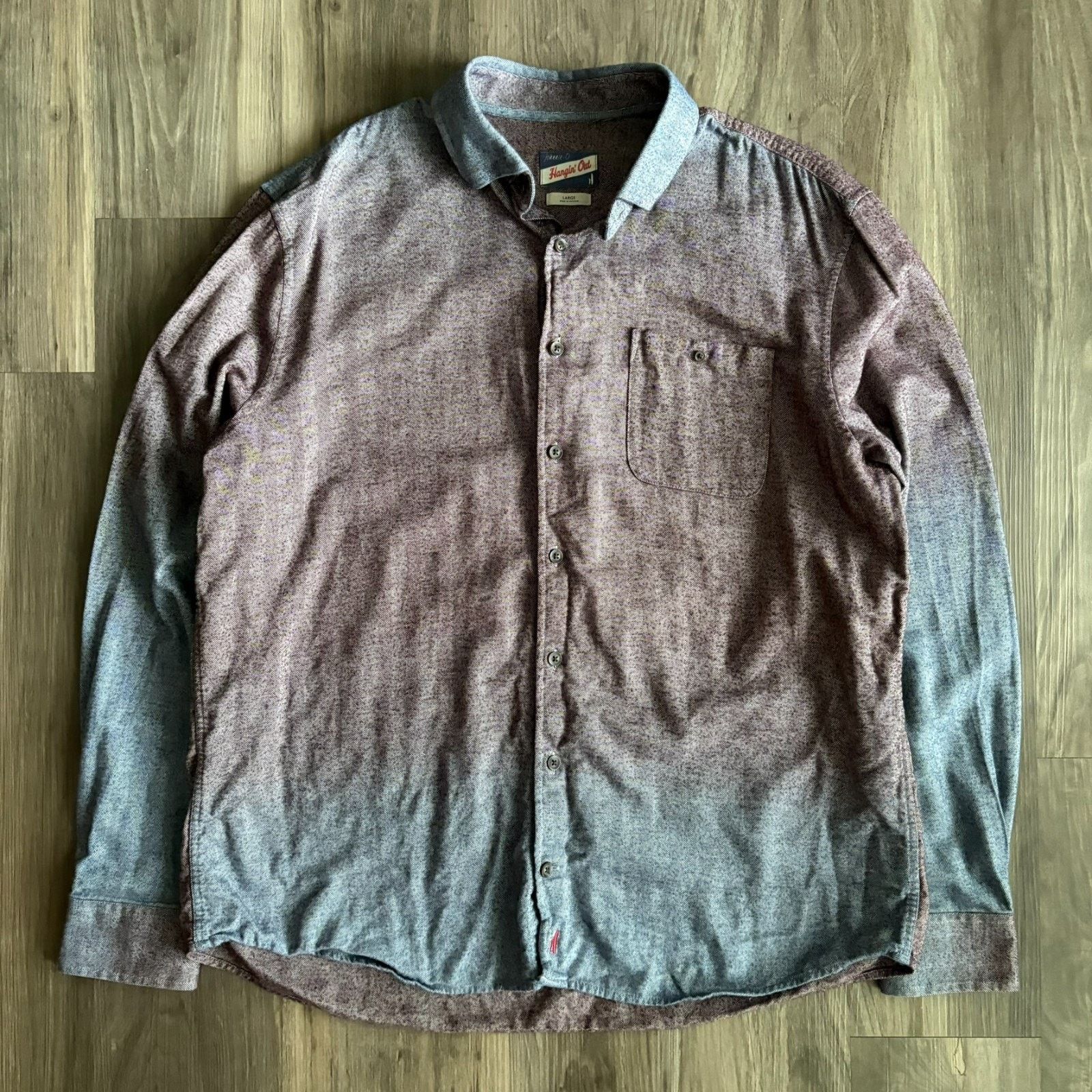Vintage × johnnie-O Johnnie O Shirt Men's Size L Hombre Blue Maroon Button Up Size US L / EU 52-54 / 3 - 4 Thumbnail