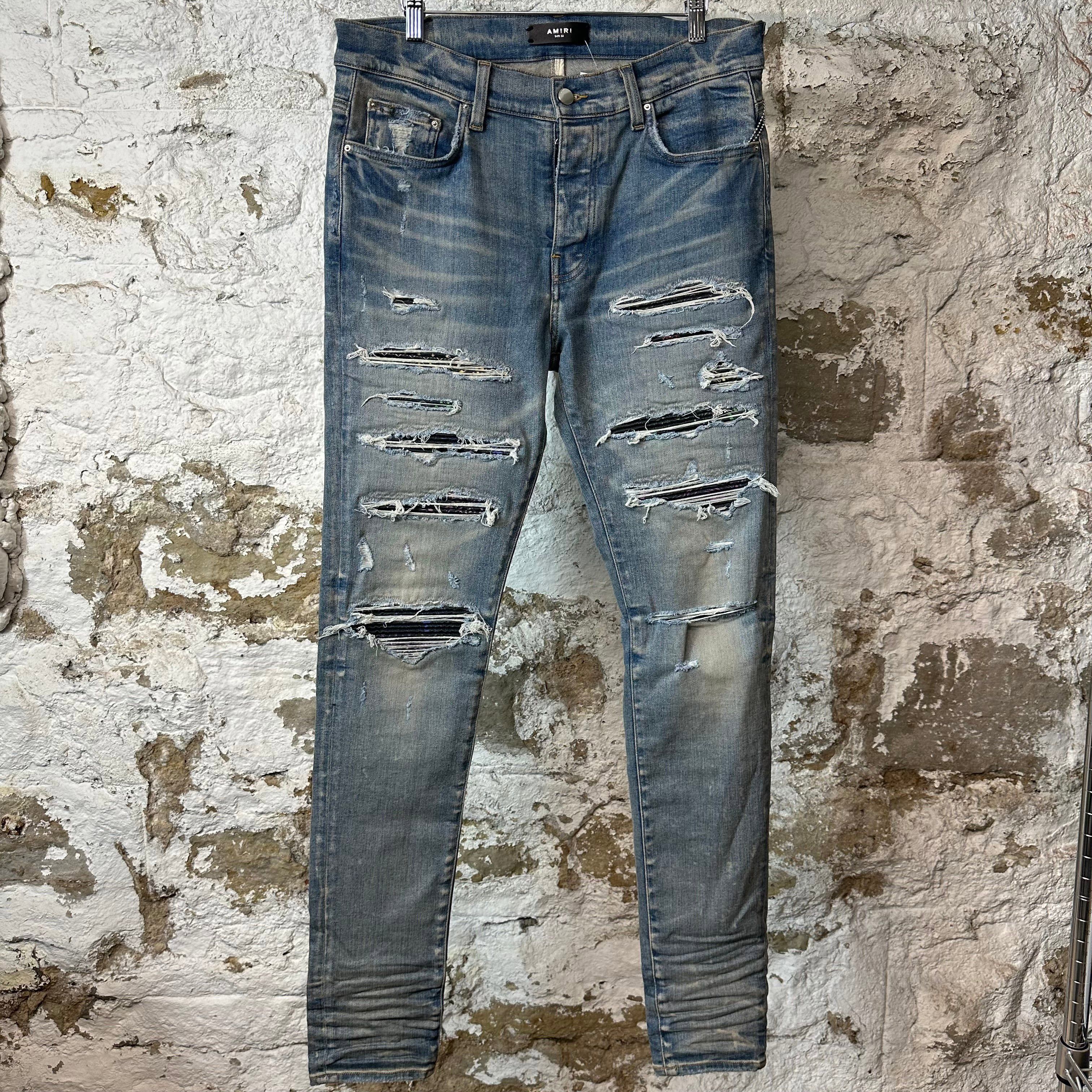 Amiri Amiri MX1 Light Indigo Jeans Sz 33 Blue | Grailed