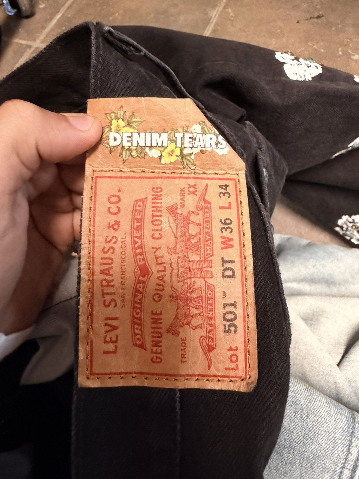 DENIM TEARS Denim Tears Flower Jeans Size US 36 / EU 52 - 8 Thumbnail
