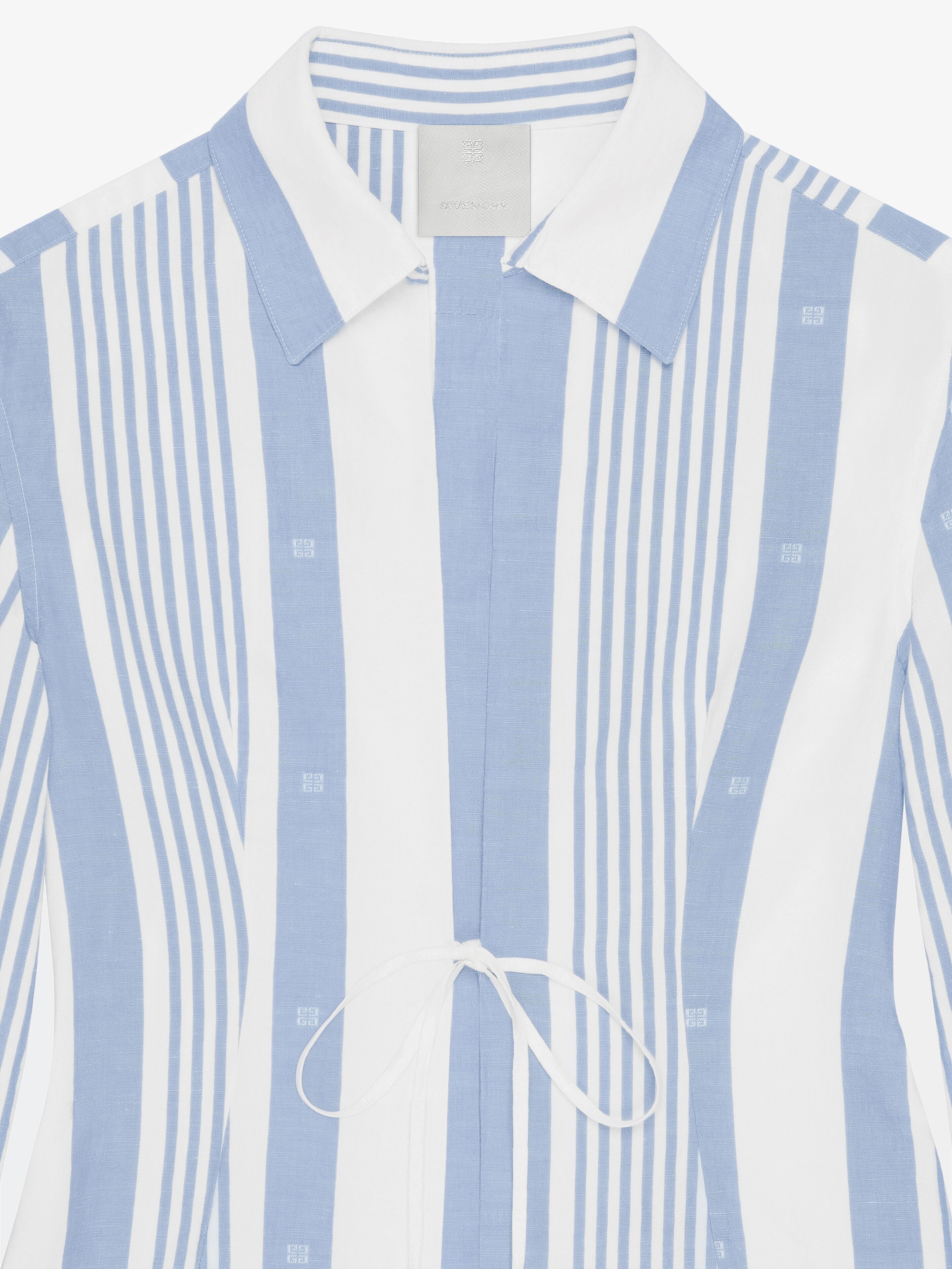Givenchy oc11z0725 Shirt in Blue/Off White Size XXS / US 00 / IT 34 - 5 Thumbnail