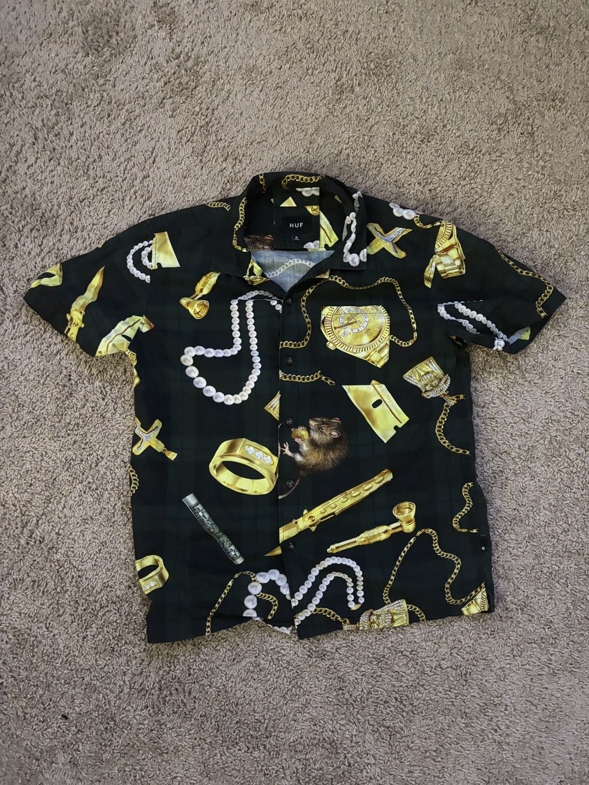 Huf Huf short-sleeve shirt Size US M / EU 48-50 / 2 - 1 Thumbnail