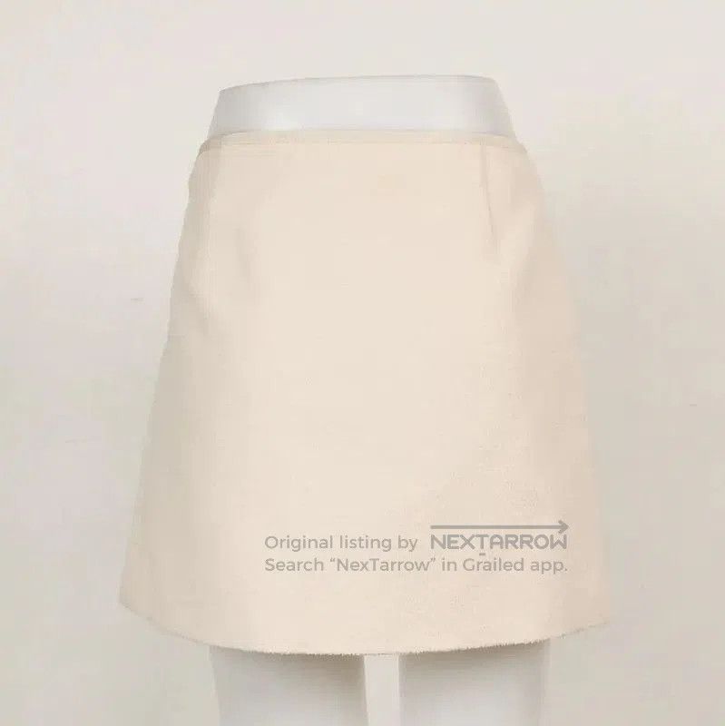 Miu Miu Miu Miu Beige Wool Women's Skirt . Size 27" / US 4 / IT 40 - 2 Thumbnail