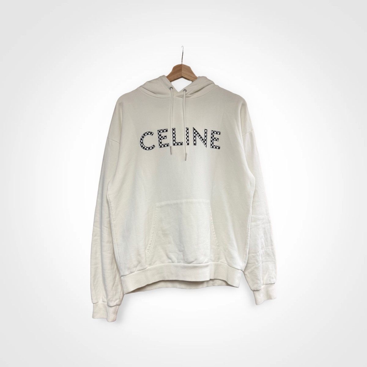 Celine Celine Studded Damier Logo Hoodie Size US M / EU 48-50 / 2 - 1 Thumbnail