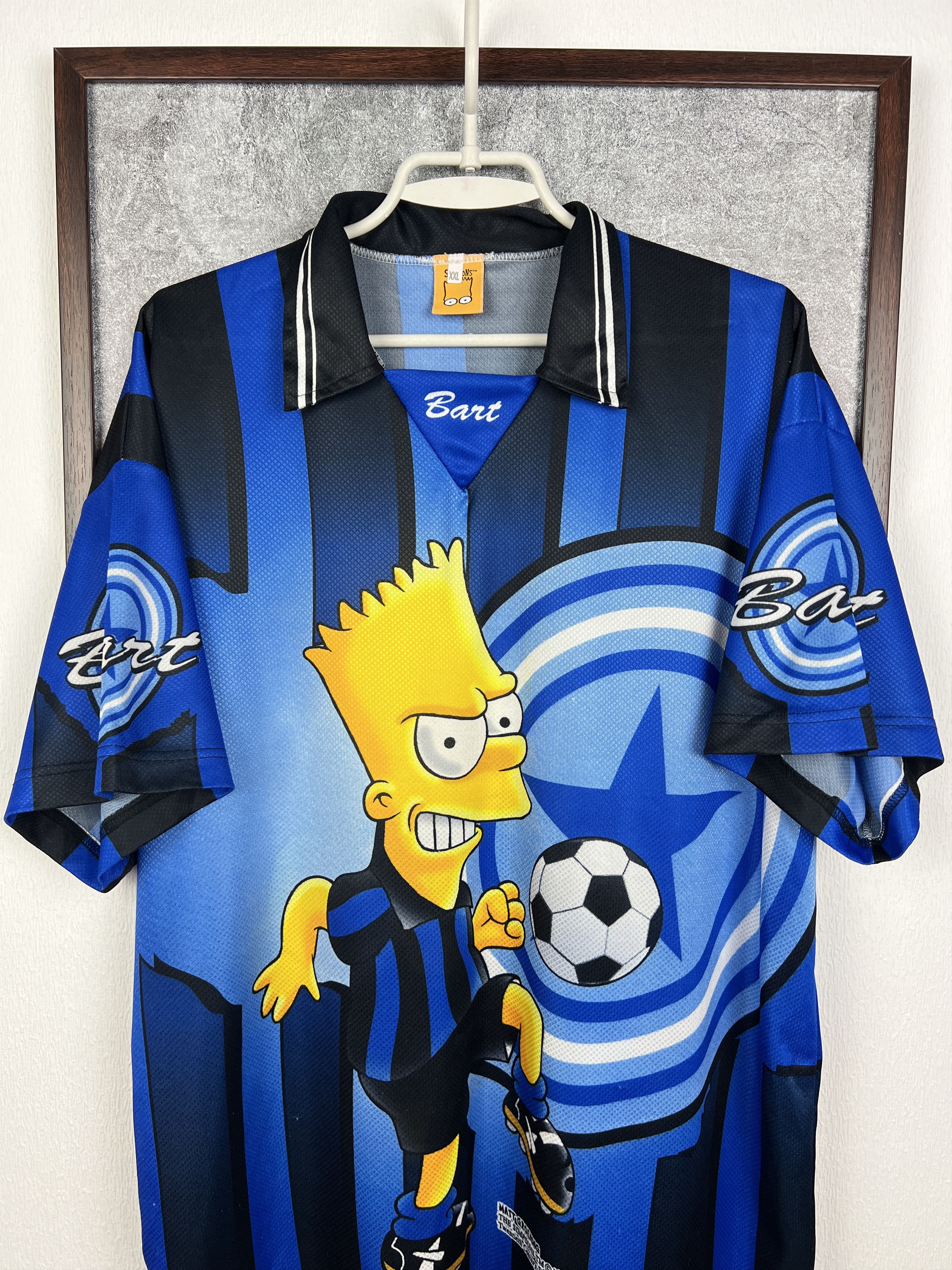 The Simpsons Inter Milan Bart Simpson Football Shirt Soccer Maglia Jersey Size US XXL / EU 58 / 5 - 2 Thumbnail