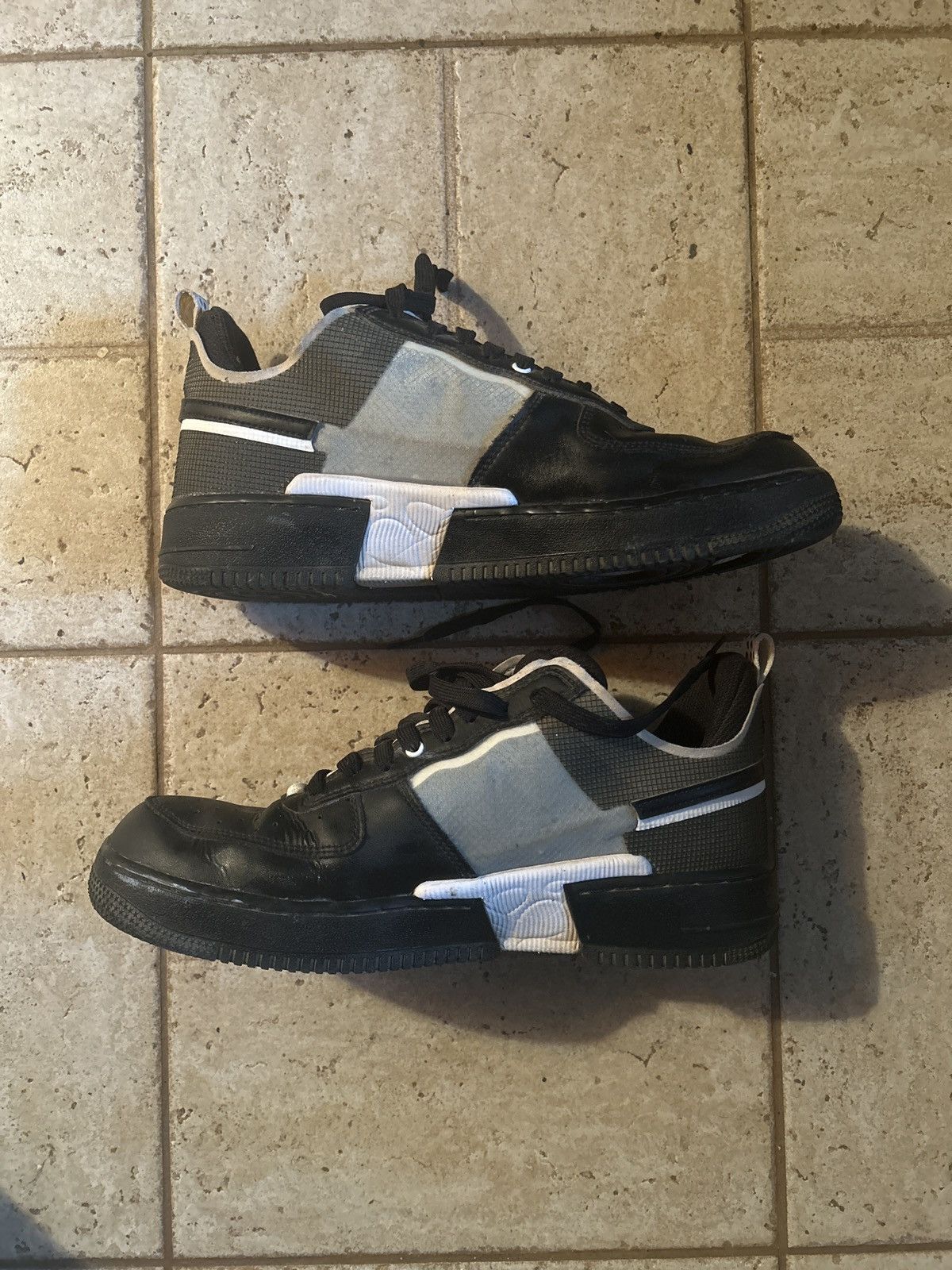 Nike Nike Air Force React “Black White” Size US 10 / EU 43 - 2 Thumbnail