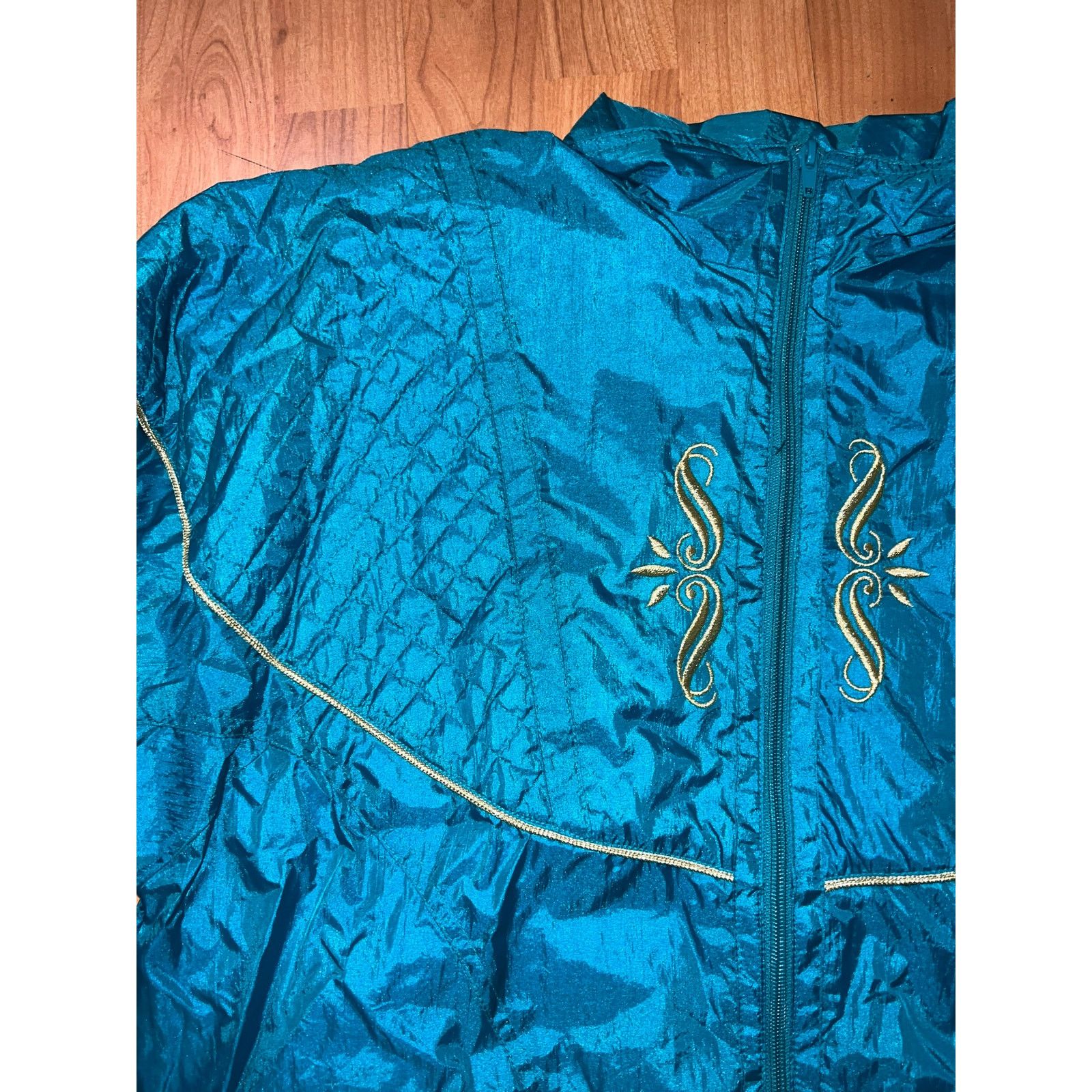 Vintage Vintage Womens Track Suit Nylon Tracksuit Set 90s VTG Large Size L / US 10 / IT 46 - 4 Thumbnail