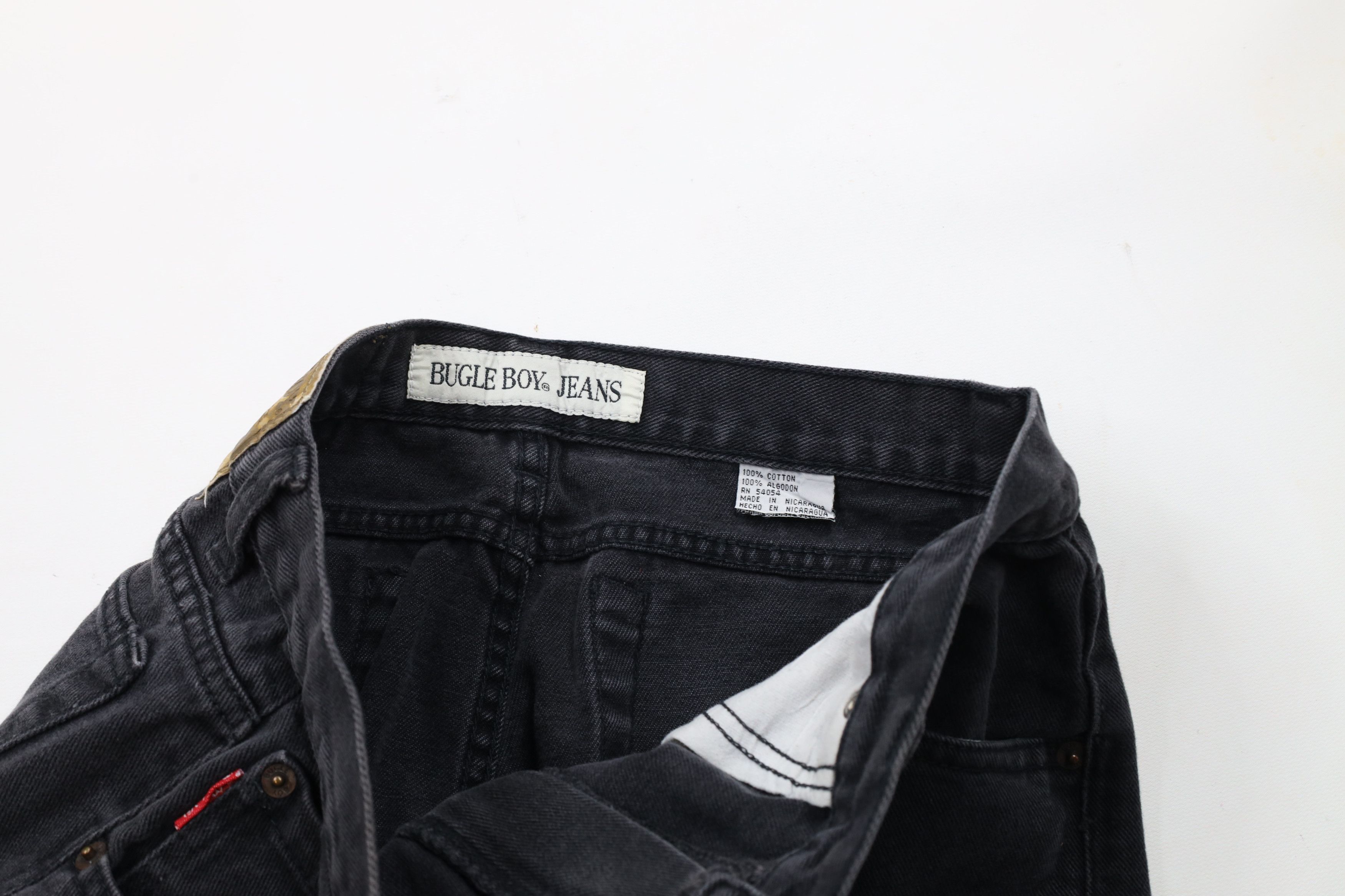 Vintage Vintage 90s Streetwear Straight Leg Denim Jeans Black Size US 30 / EU 46 - 7 Thumbnail