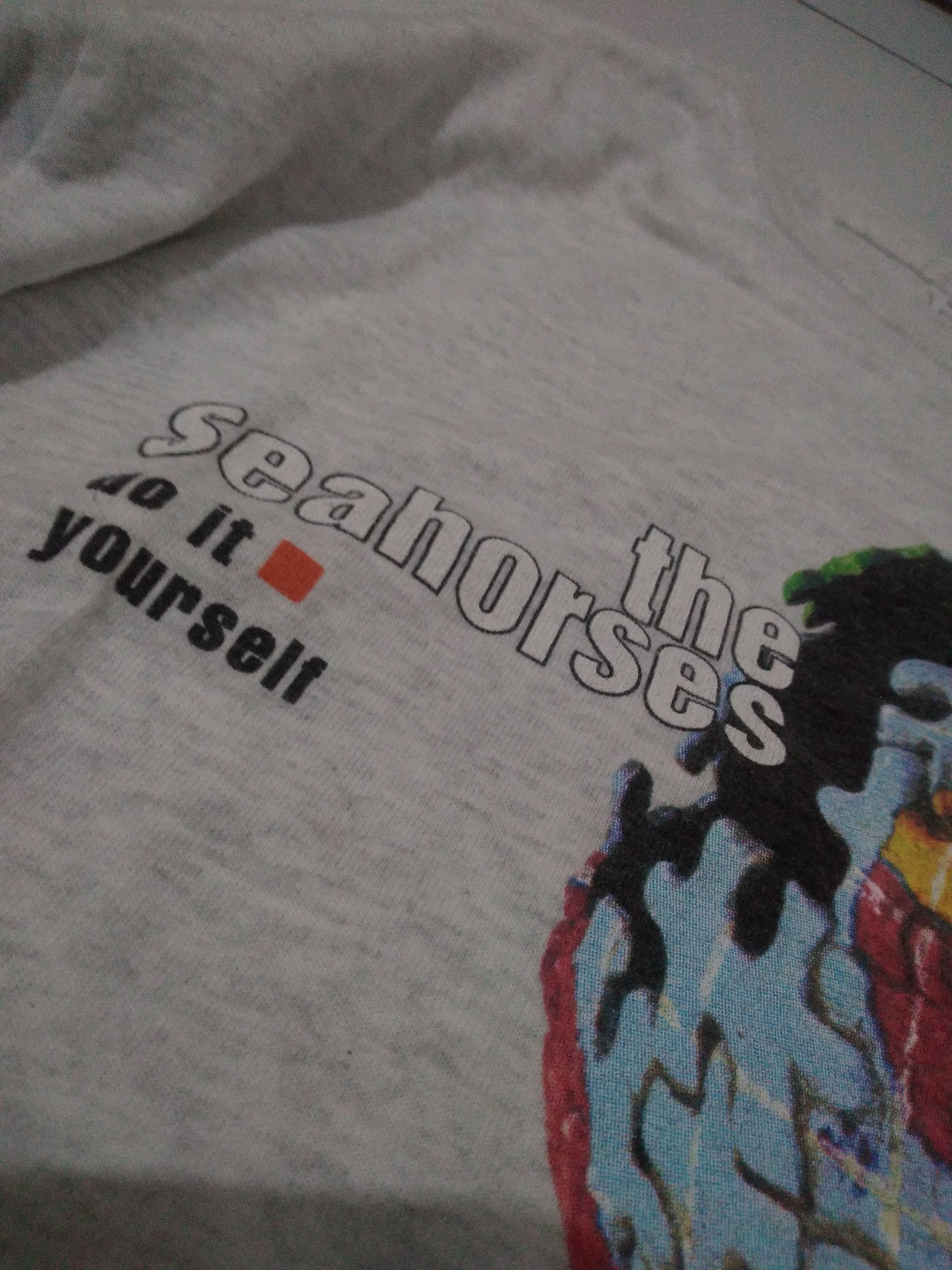 Band Tees × The Smiths × Vintage Vintage 90s The SEAHORSES Band Tee Shirt Size US M / EU 48-50 / 2 - 4 Thumbnail