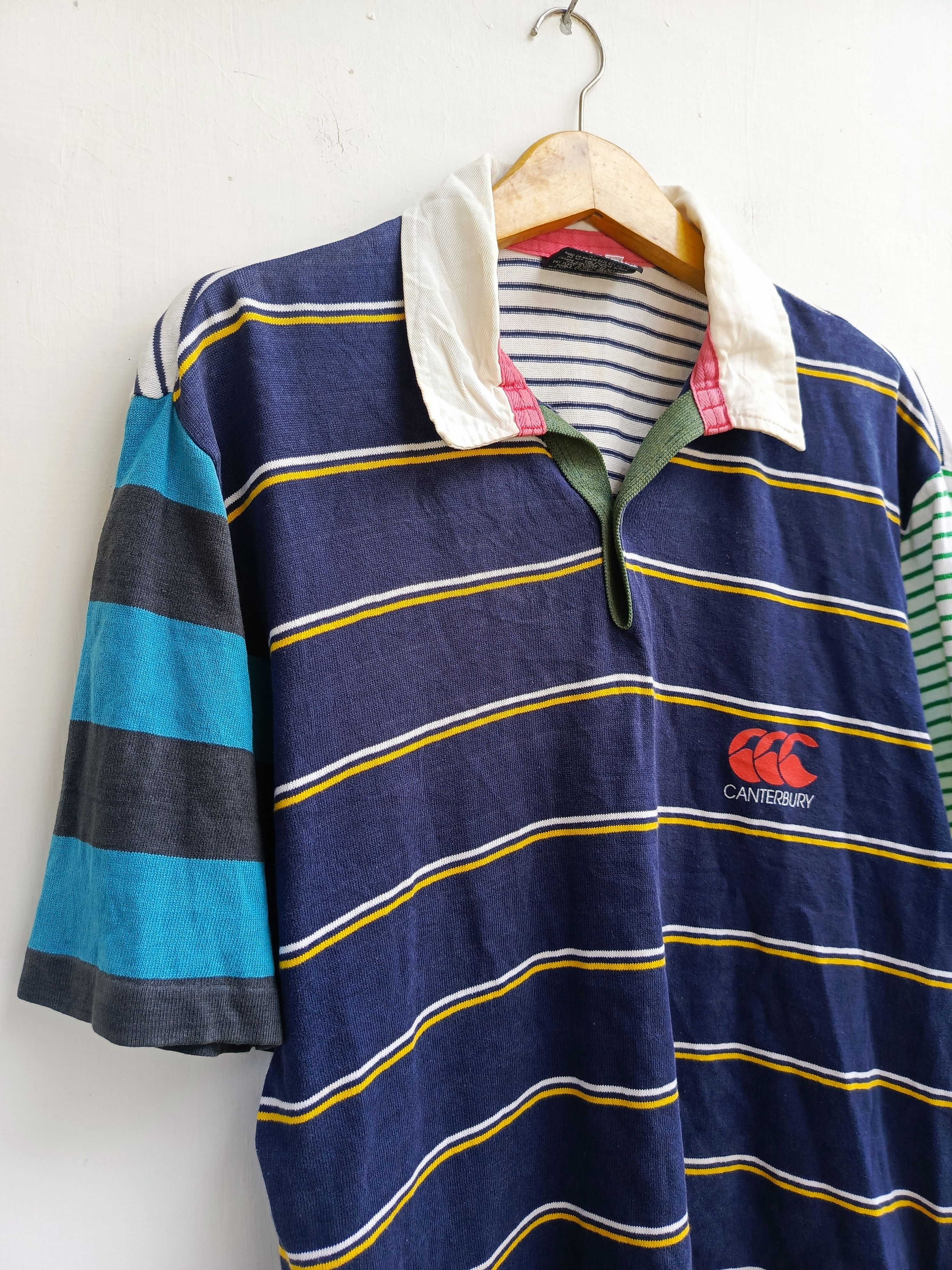 Canterbury of New Zealand Canterbury of New Zealand Stripe Rugby Shirt Vintage Style Size US M / EU 48-50 / 2 - 3 Thumbnail