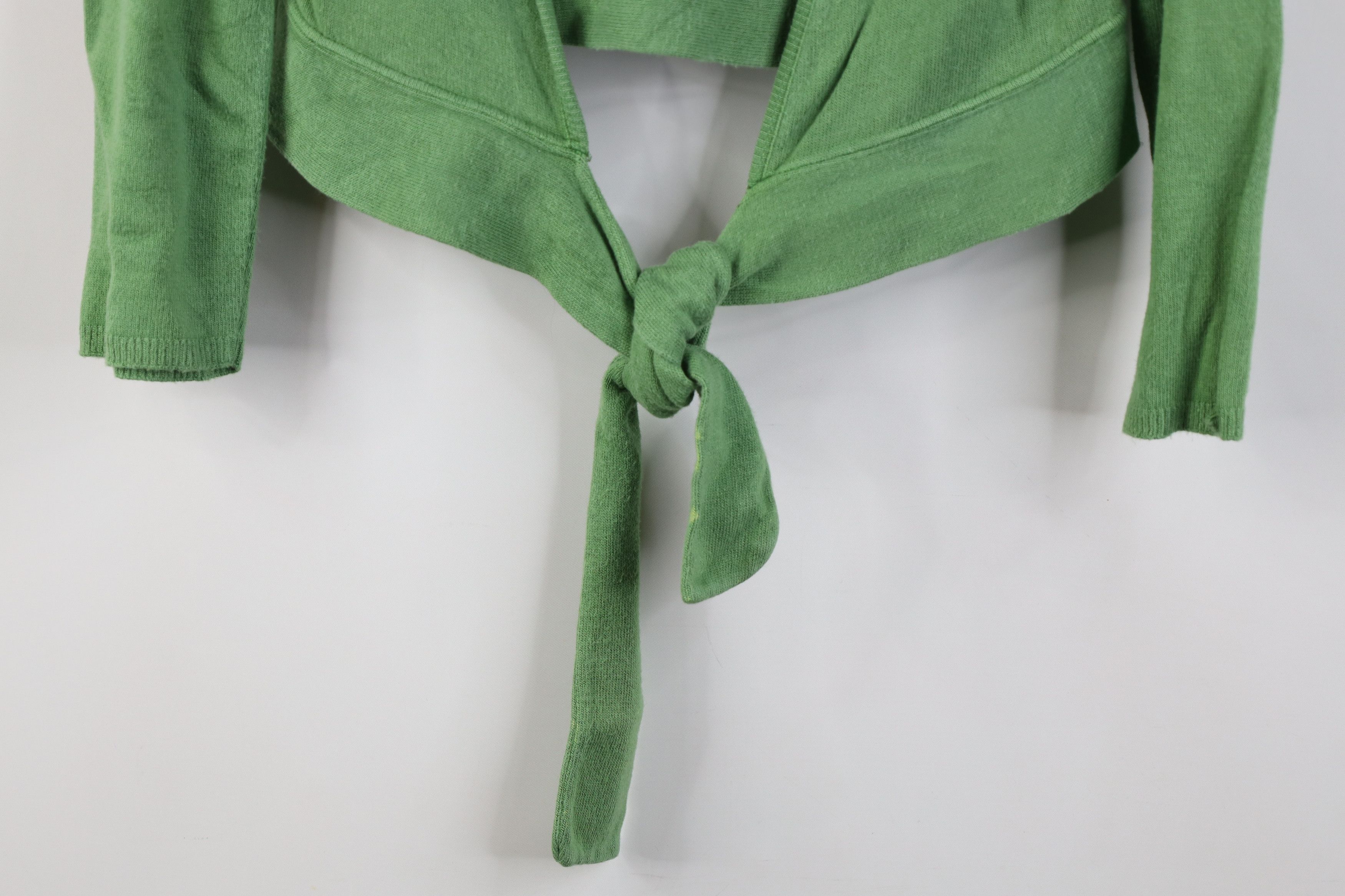 Vintage Vintage 90s Y2K Babydoll Tie Front Cardigan Sweater USA Size S / US 4 / IT 40 - 4 Thumbnail