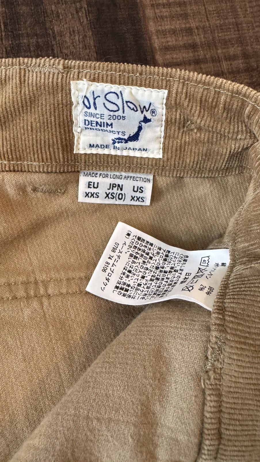 Orslow Orslow Slim Fatigue Pants in Beige Corduroy Size US 28 / EU 44 - 3 Thumbnail