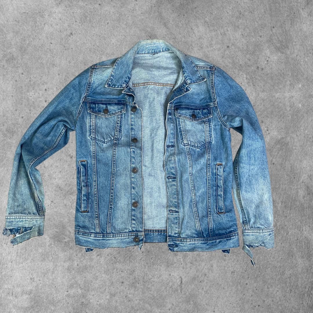 Designer Vintage Denim Jacket Size M / US 6-8 / IT 42-44 - 1 Thumbnail