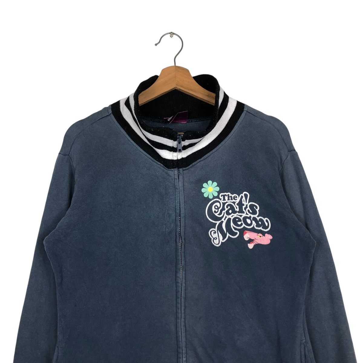 Cartoon Network 🔥VINTAGE BOMBER JACKET BIKER PINK PANTHER Size US L / EU 52-54 / 3 - 5 Thumbnail