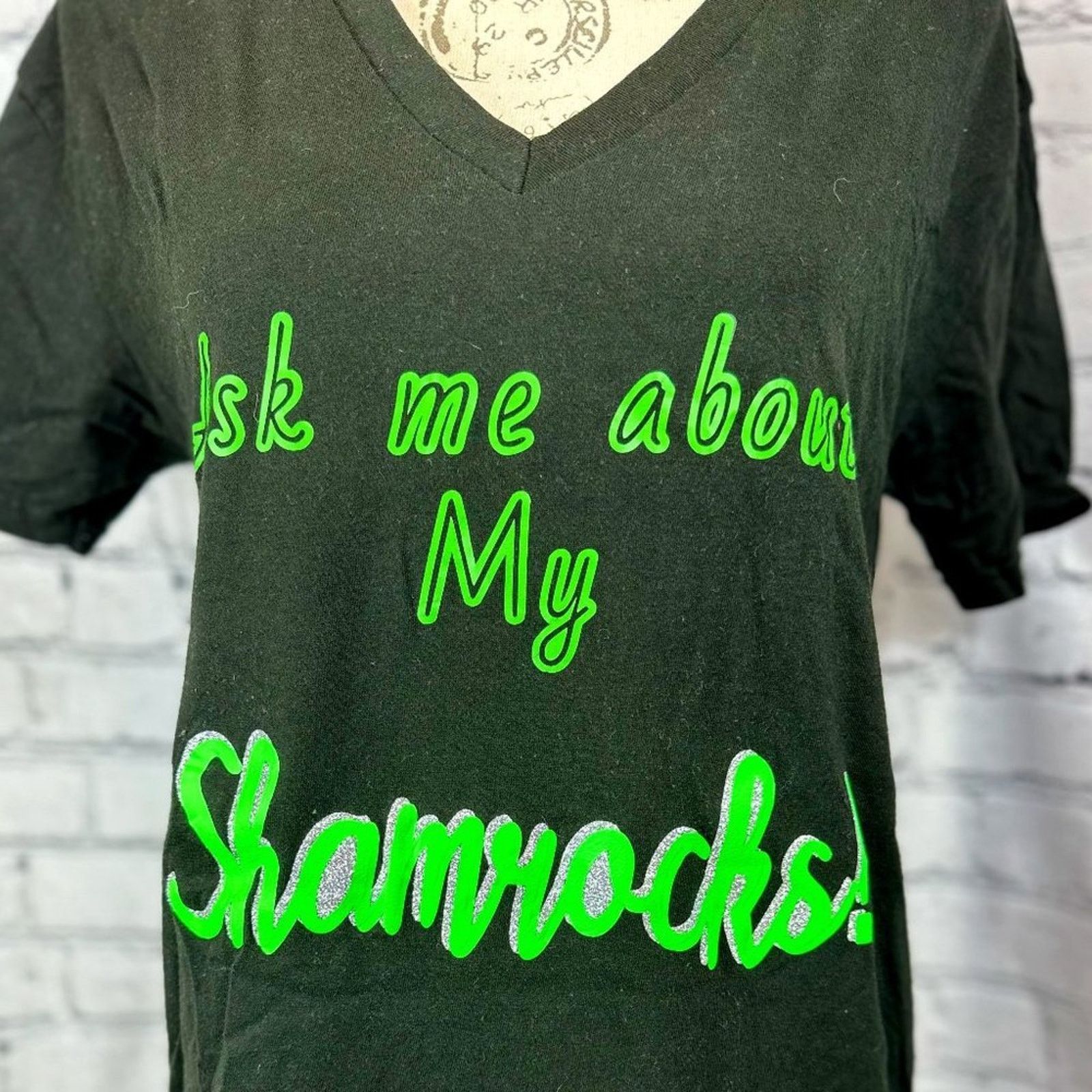Gildan Ask me about my Shamrocks Tee shirt - L Size L / US 10 / IT 46 - 4 Thumbnail