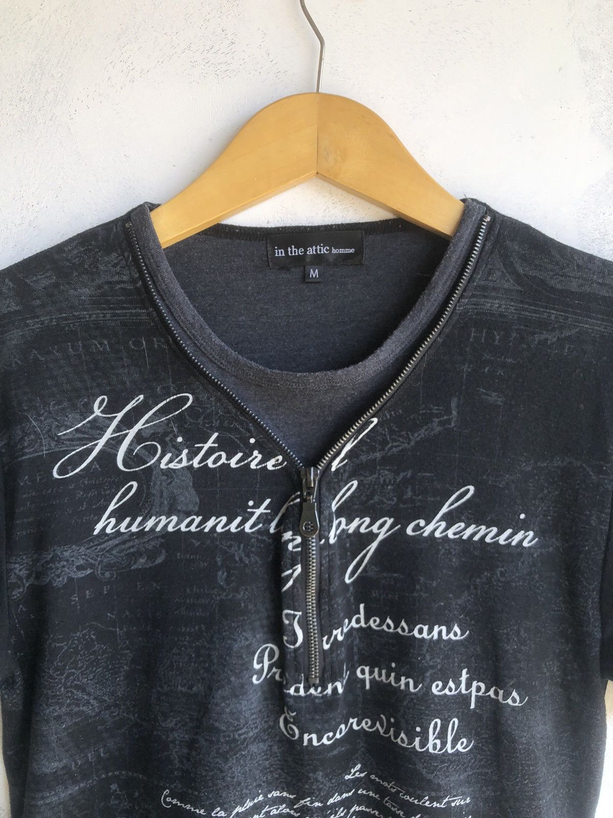 Japanese Brand Japan Gothic Poem Double Layer Zipp In The Attic Tshirt Tee Size US M / EU 48-50 / 2 - 6 Thumbnail