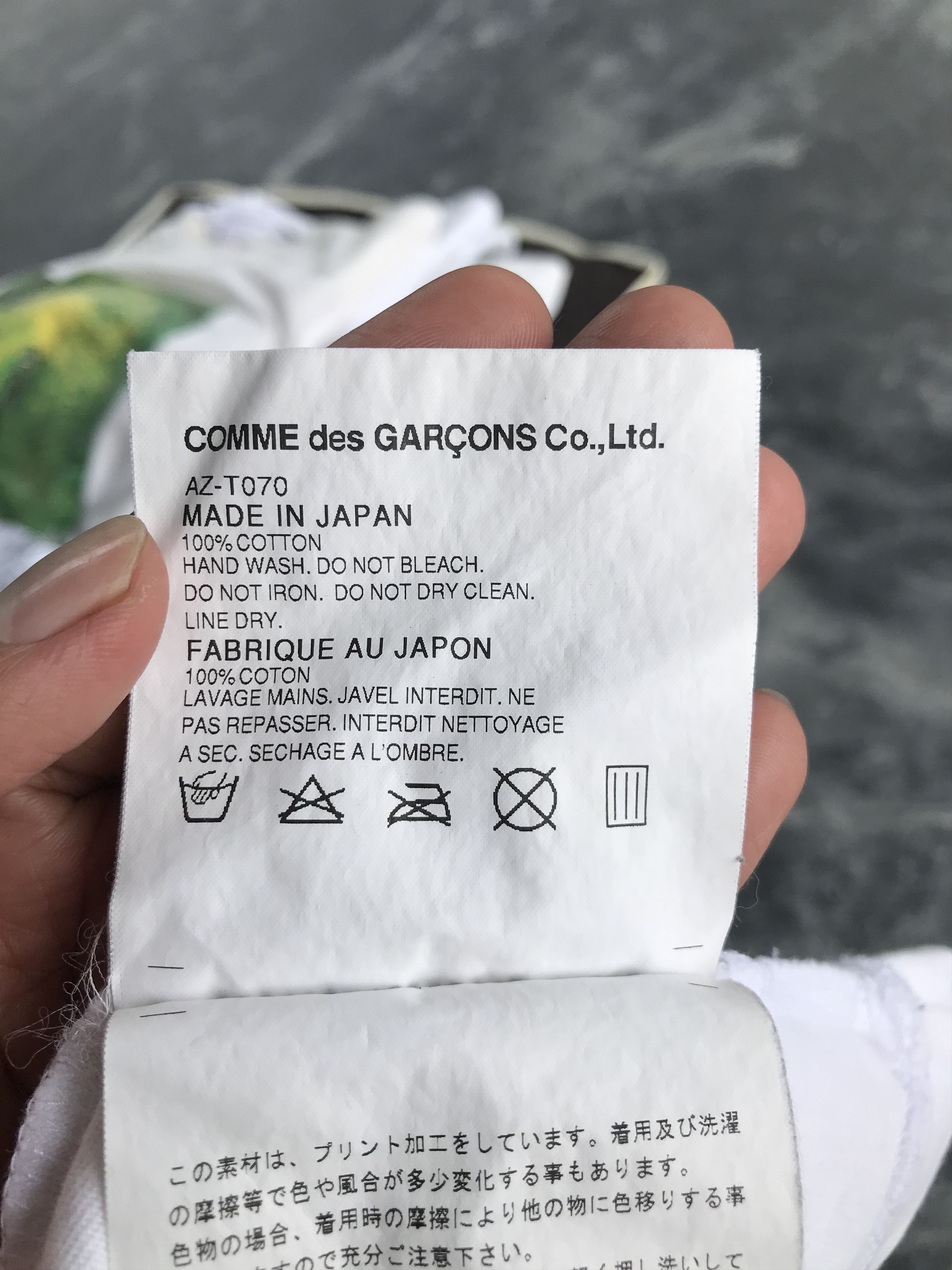 Comme des Garcons Distressed Cdg Comme Des Garcons Tee Size US L / EU 52-54 / 3 - 6 Thumbnail