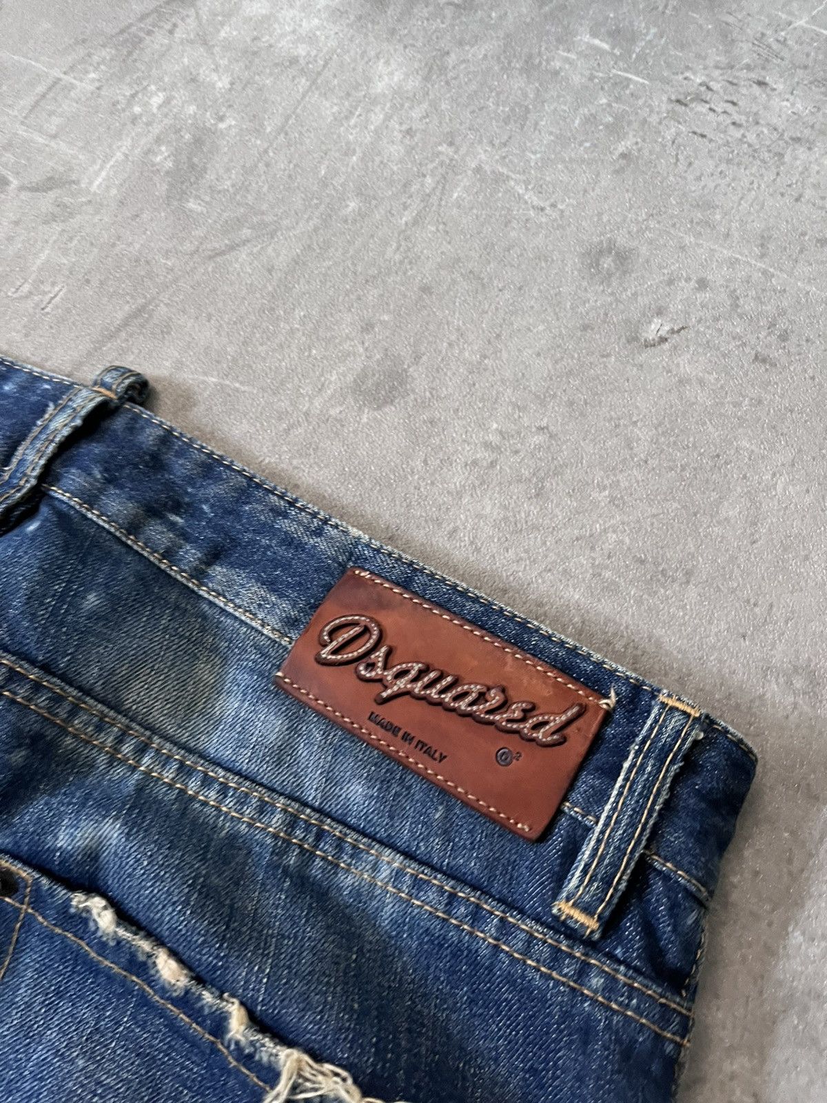 Dsquared2 Dsquared2 S/S 2010 Runway jeans distressed navy blue Size US 34 / EU 50 - 14 Thumbnail