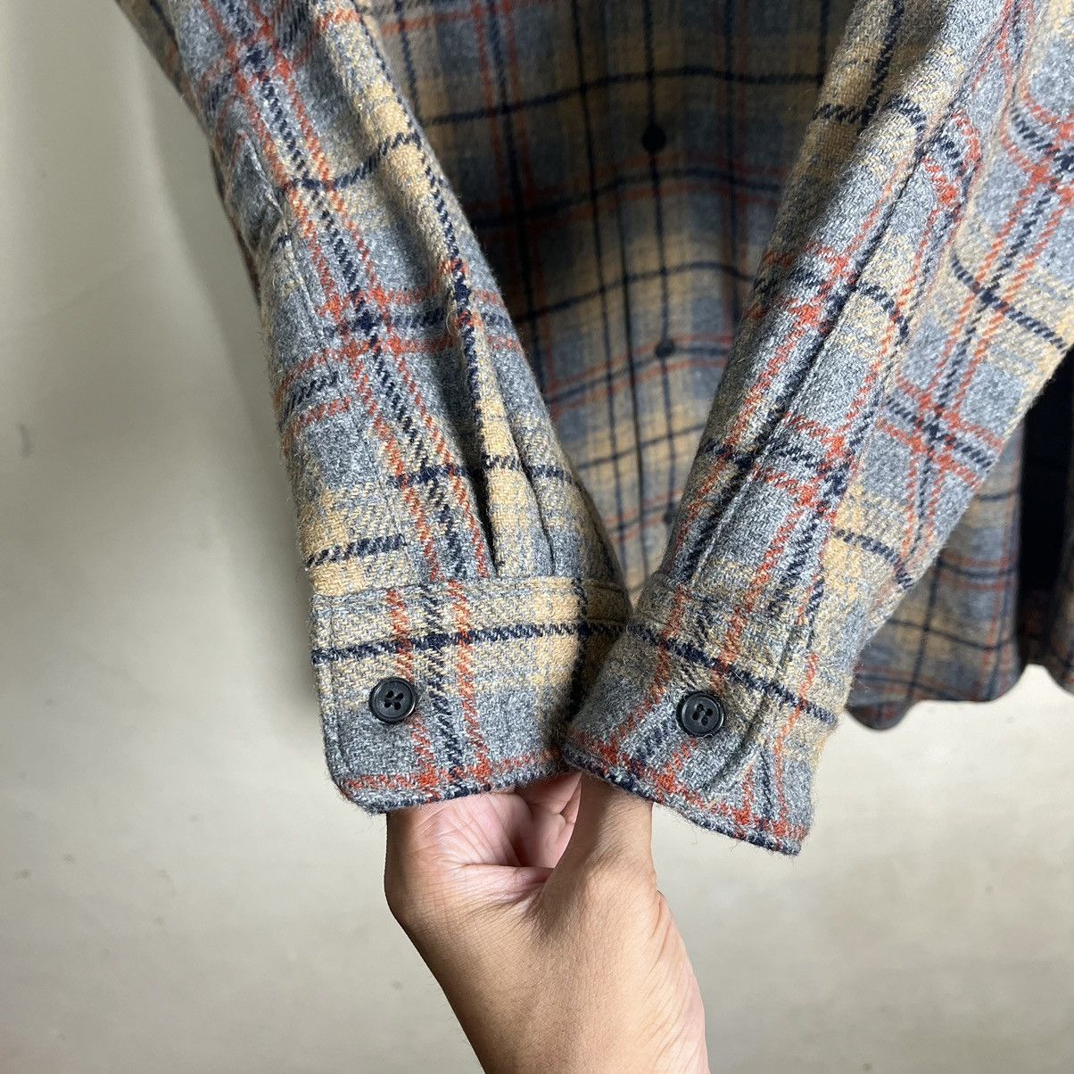 Y's for Men Y's For Men by Yohji Yamamoto Lane Wool Long Sleeve Shirt Size US S / EU 44-46 / 1 - 5 Thumbnail