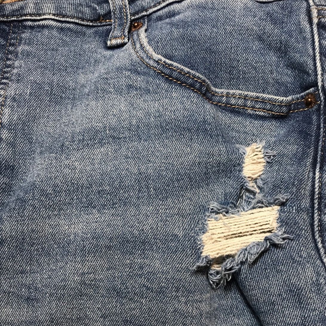 Old Navy Old Navy Ripped High-Rise Stretch Denim Jean Shorts 16 Size 38" / US 16 / IT 52 - 6 Thumbnail