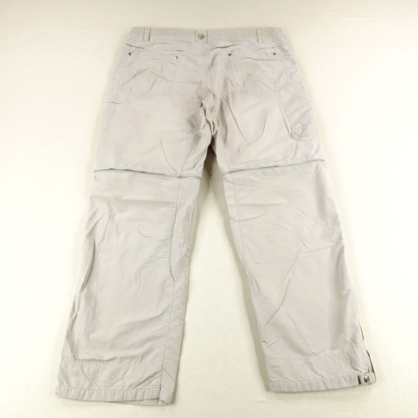 Vintage Kuhl Pants Men 38x30 Cargo Convertible Beig e Cotton Nylon Canvas Regular Inseam 30" Utility Size US 36 / EU 52 - 6 Thumbnail