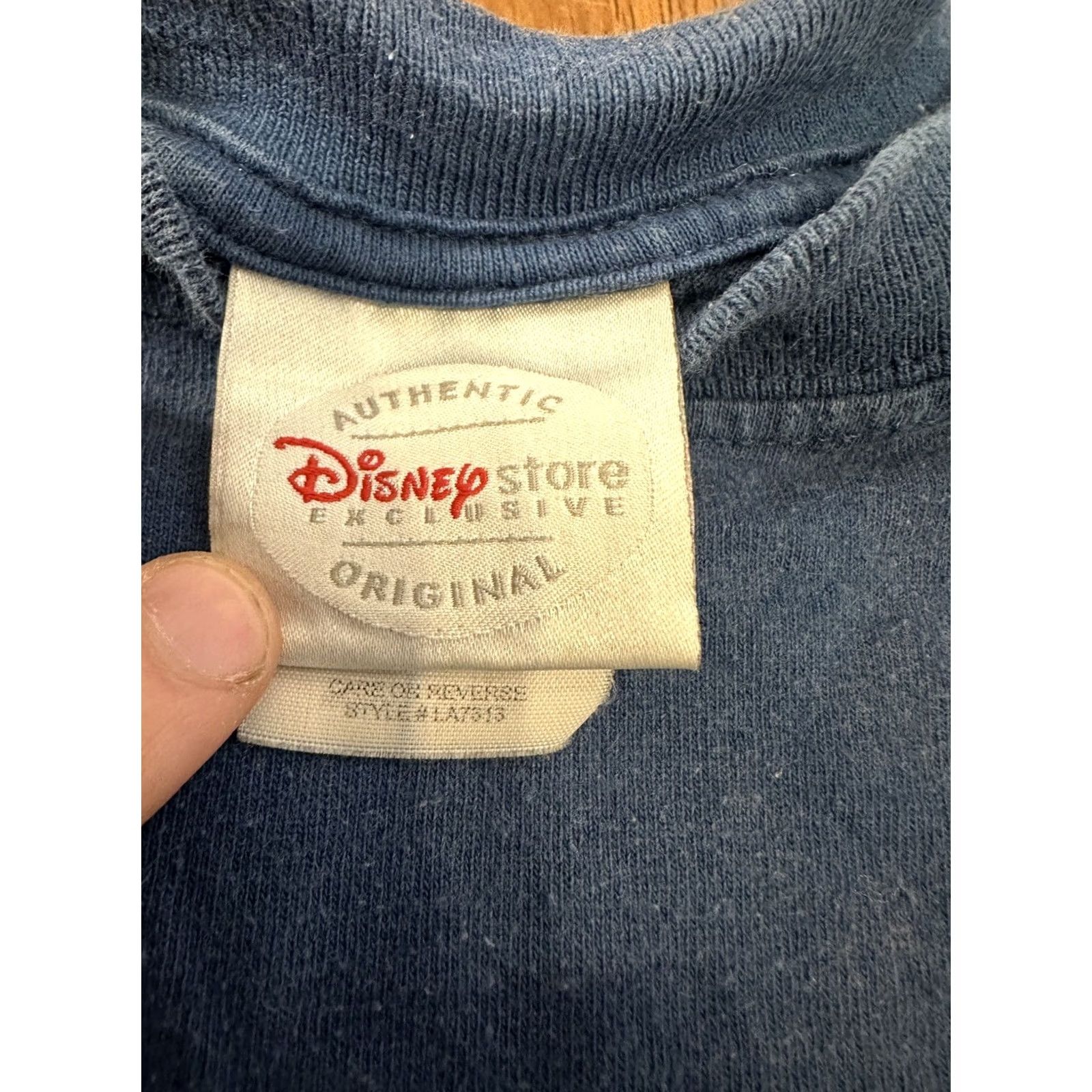 Disney VINTAGE Walt Disney Mickey Mouse An American Classic T Shirt Large Blue Mens Size US L / EU 52-54 / 3 - 4 Thumbnail