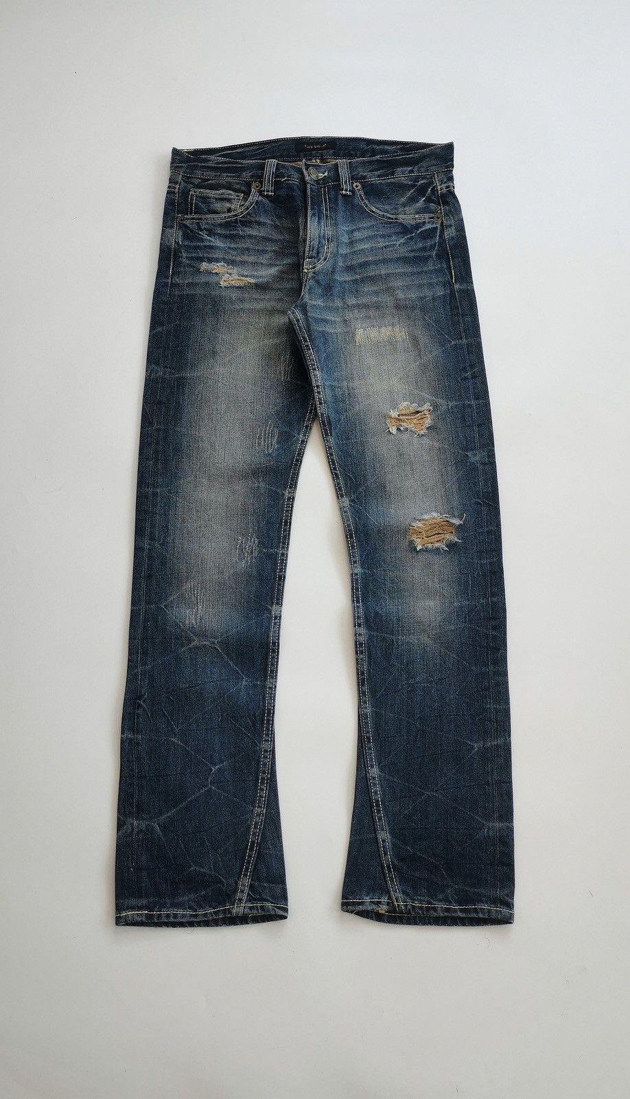 Japanese Brand Theoria Japan ASOP8.002 Printed Denim Jeans Size US 33 - 4 Thumbnail
