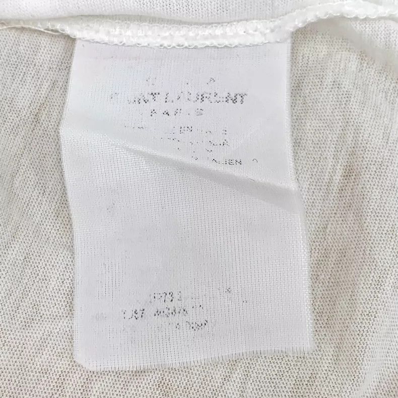 Saint Laurent Paris Saint Laurent White Star Print T-Shirt-2507 Size US M / EU 48-50 / 2 - 4 Thumbnail