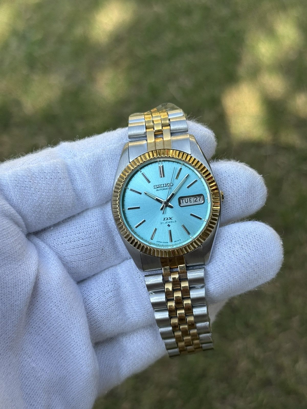 Seiko Seiko 5 DX Fluted Bezel Automatic 6309 Japanese mens Watch Size 36 - 1 Thumbnail