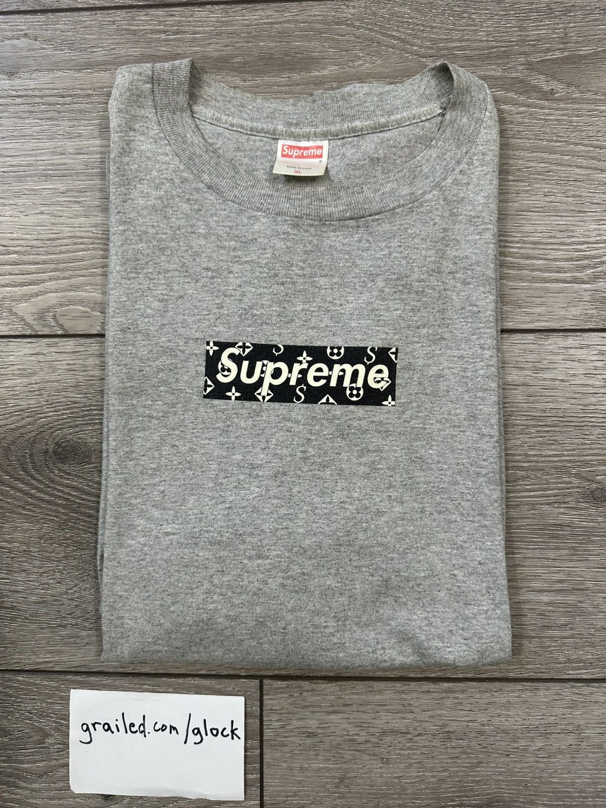 Supreme Supreme LV Monogram Box Logo Cease And Desist Tee S/S 2000 Size US XL / EU 56 / 4 - 4 Thumbnail