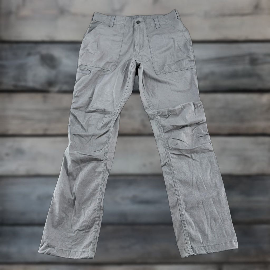 Carhartt Carhartt Pants Mens 34x32 Gray Carpenter Relaxed Fit Rugged Flex Twill Size US 34 / EU 50 - 1 Thumbnail