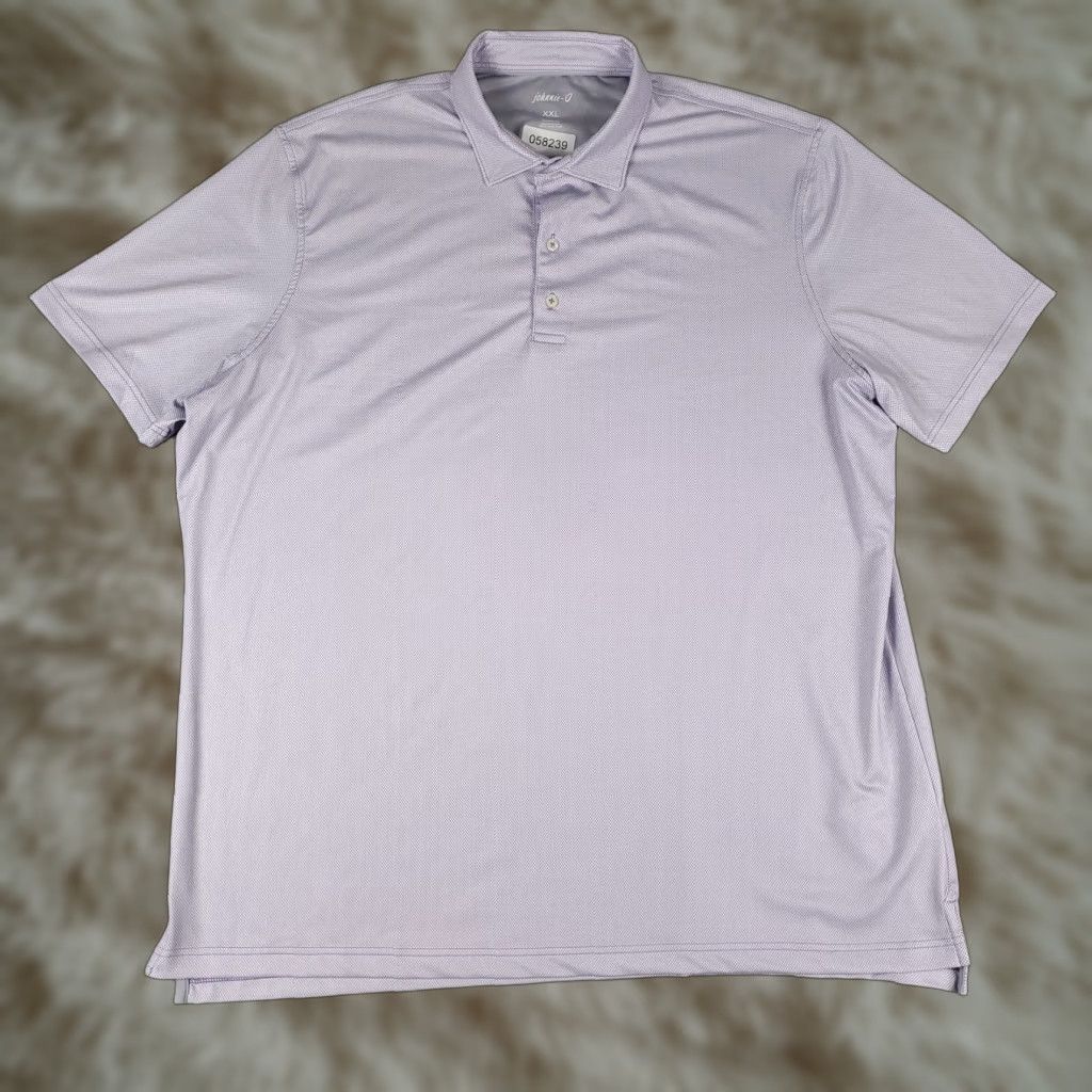 johnnie-O johnnie-O Polo Shirt Mens 2XL Purple Polyester Golf Short Sleeve Size US XXL / EU 58 / 5 - 1 Thumbnail